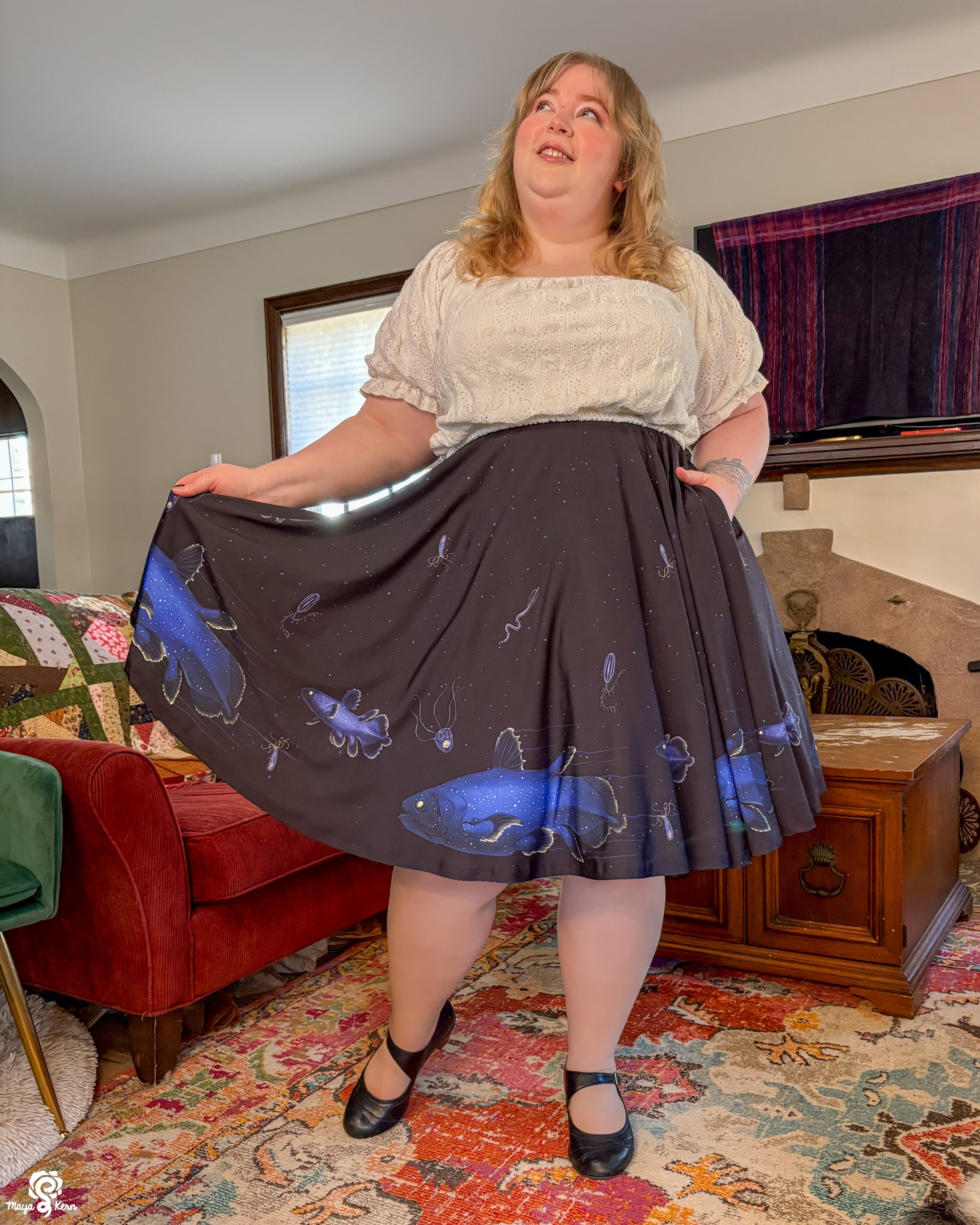 Coelacanth Midi Skirt