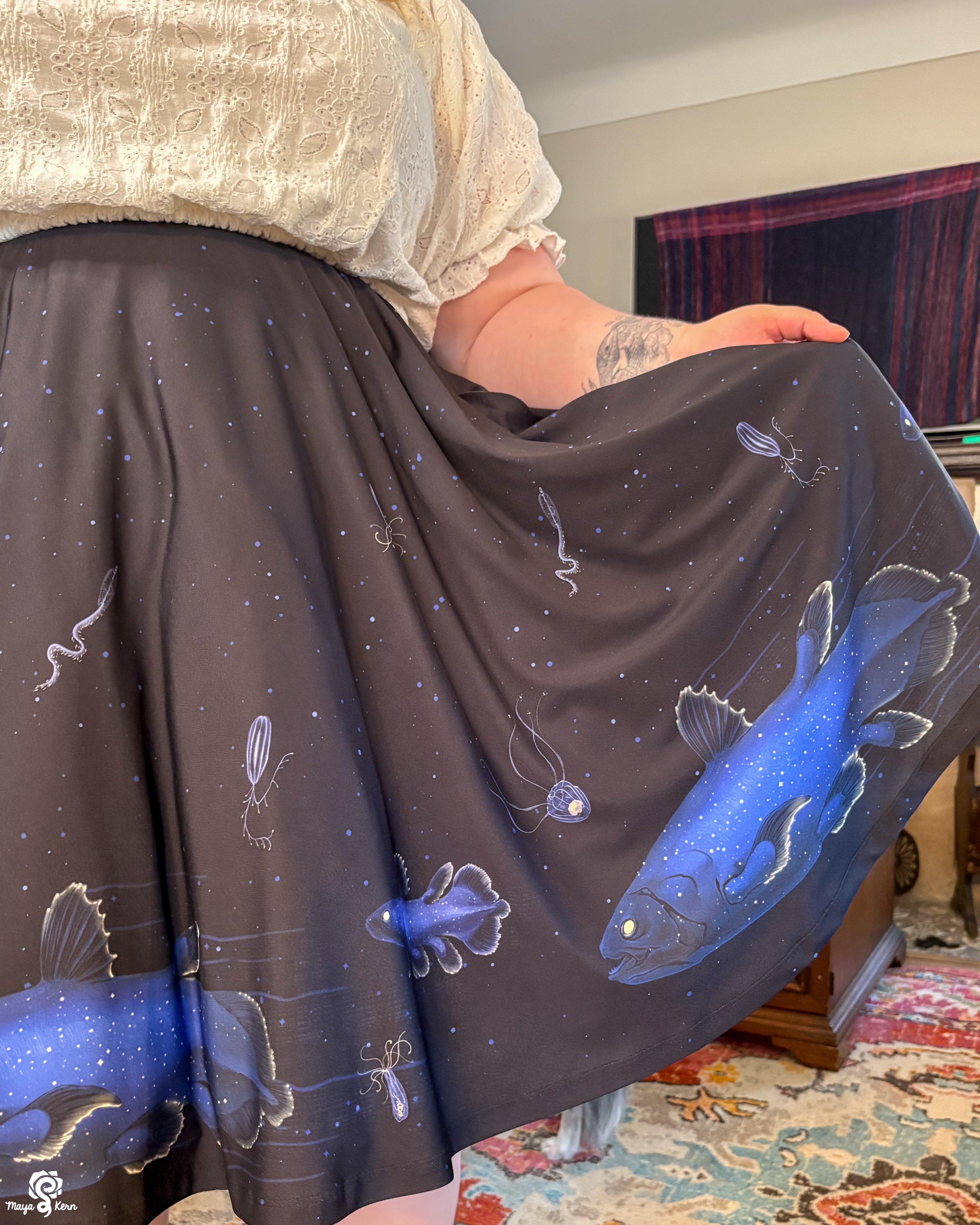 Coelacanth Midi Skirt