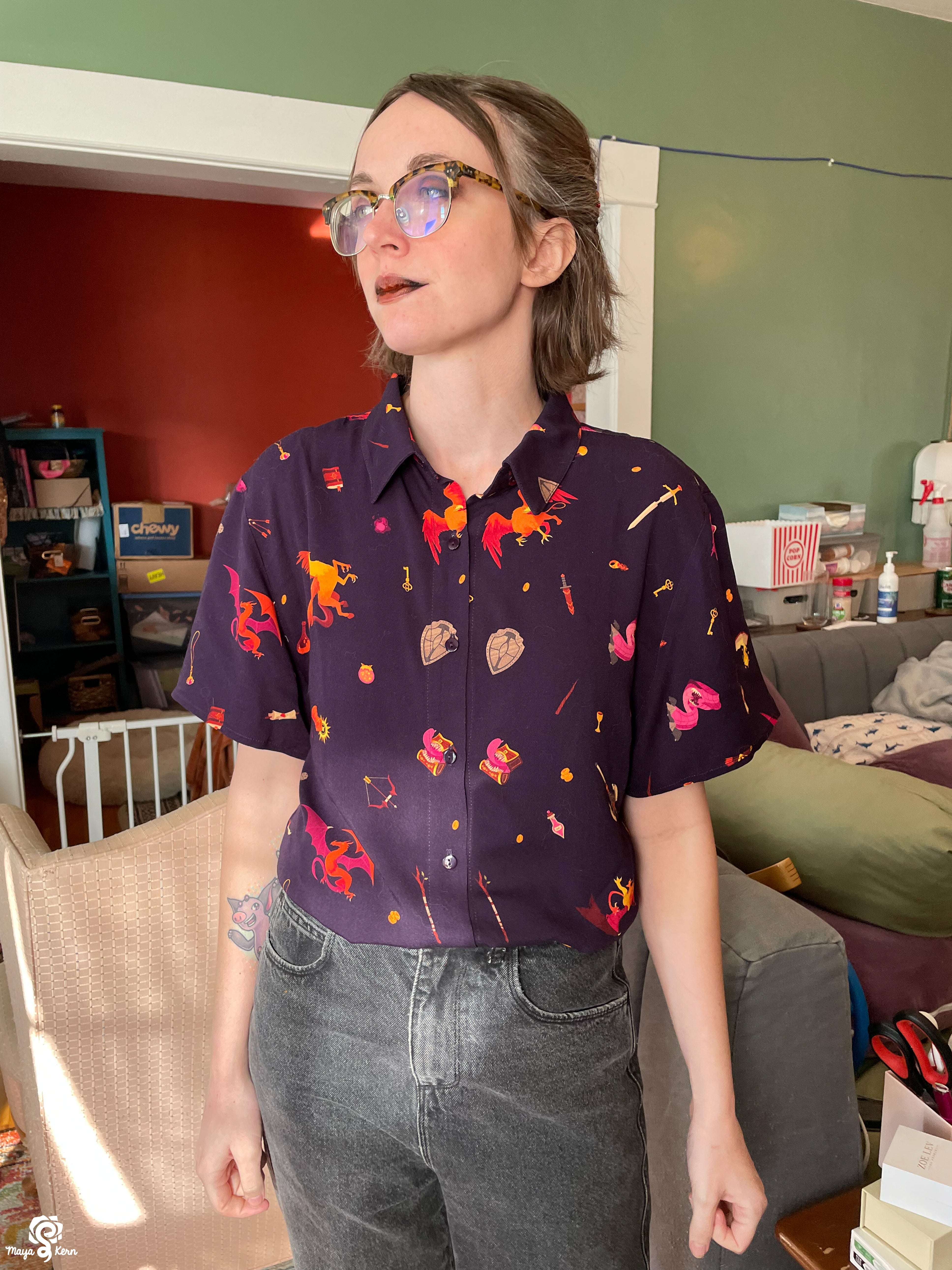 [PREORDER] Dungeon Delver Cotton Button-Up Shirt