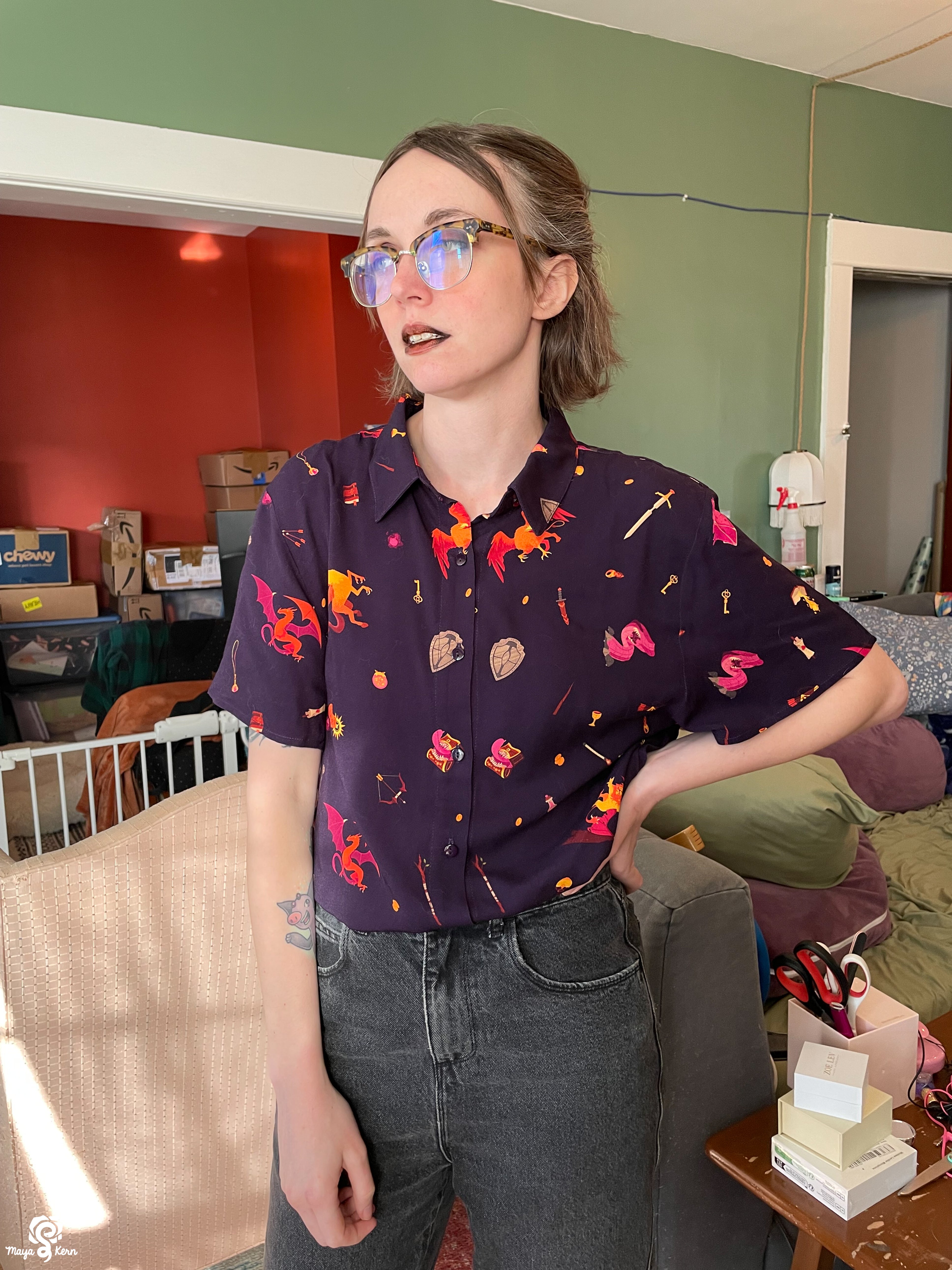 [PREORDER] Dungeon Delver Cotton Button-Up Shirt