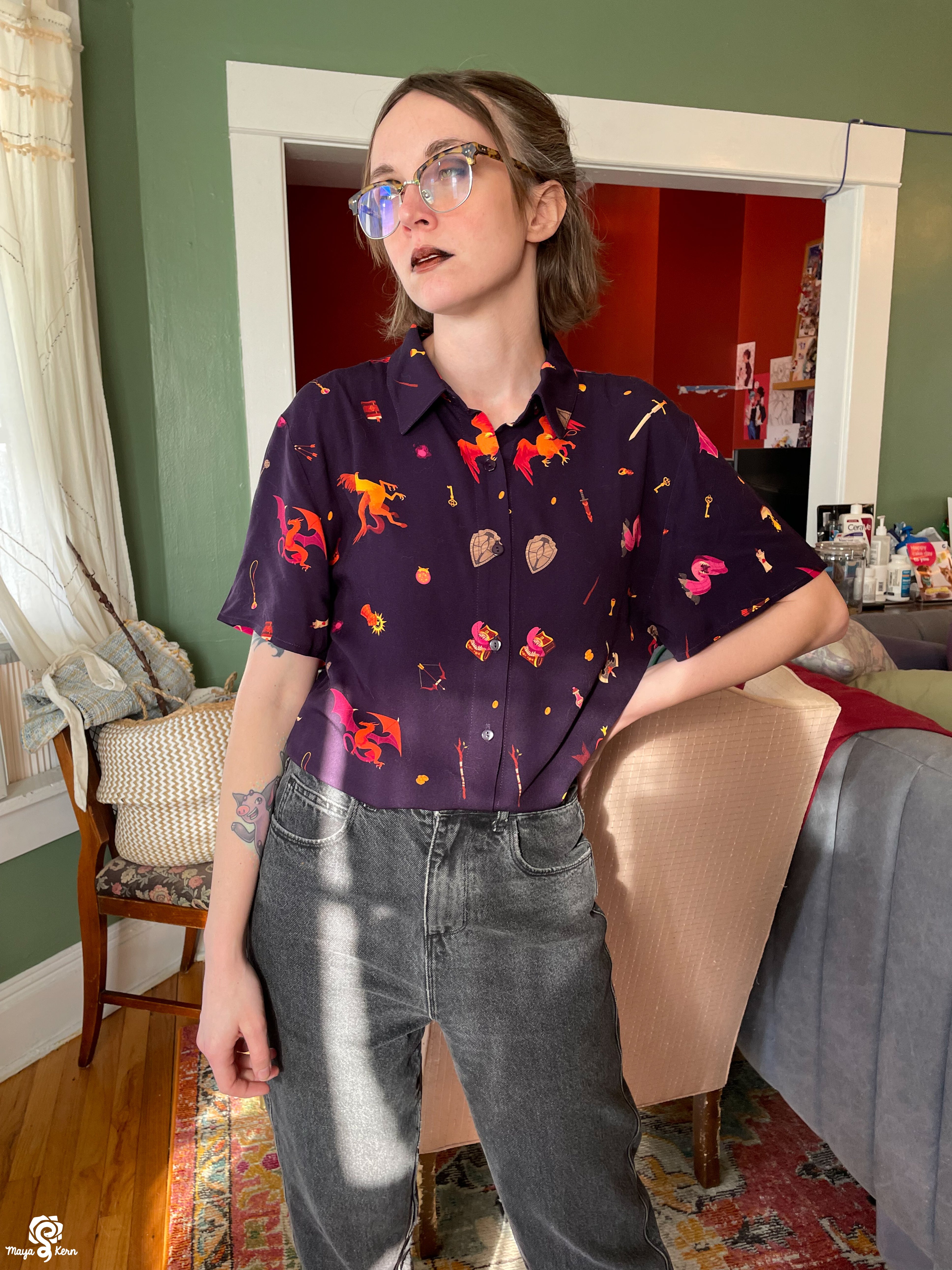 [PREORDER] Dungeon Delver Cotton Button-Up Shirt