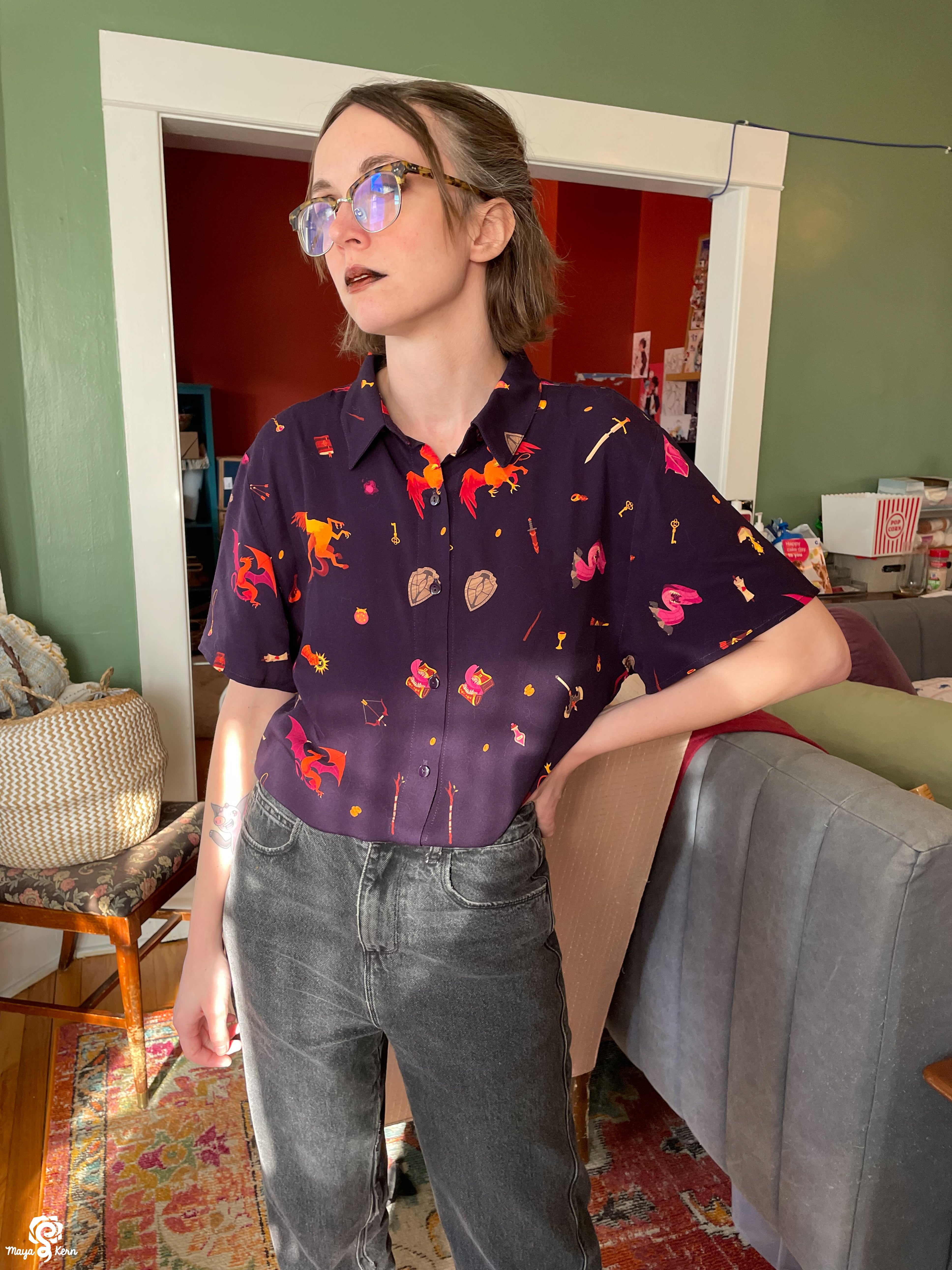 [PREORDER] Dungeon Delver Cotton Button-Up Shirt