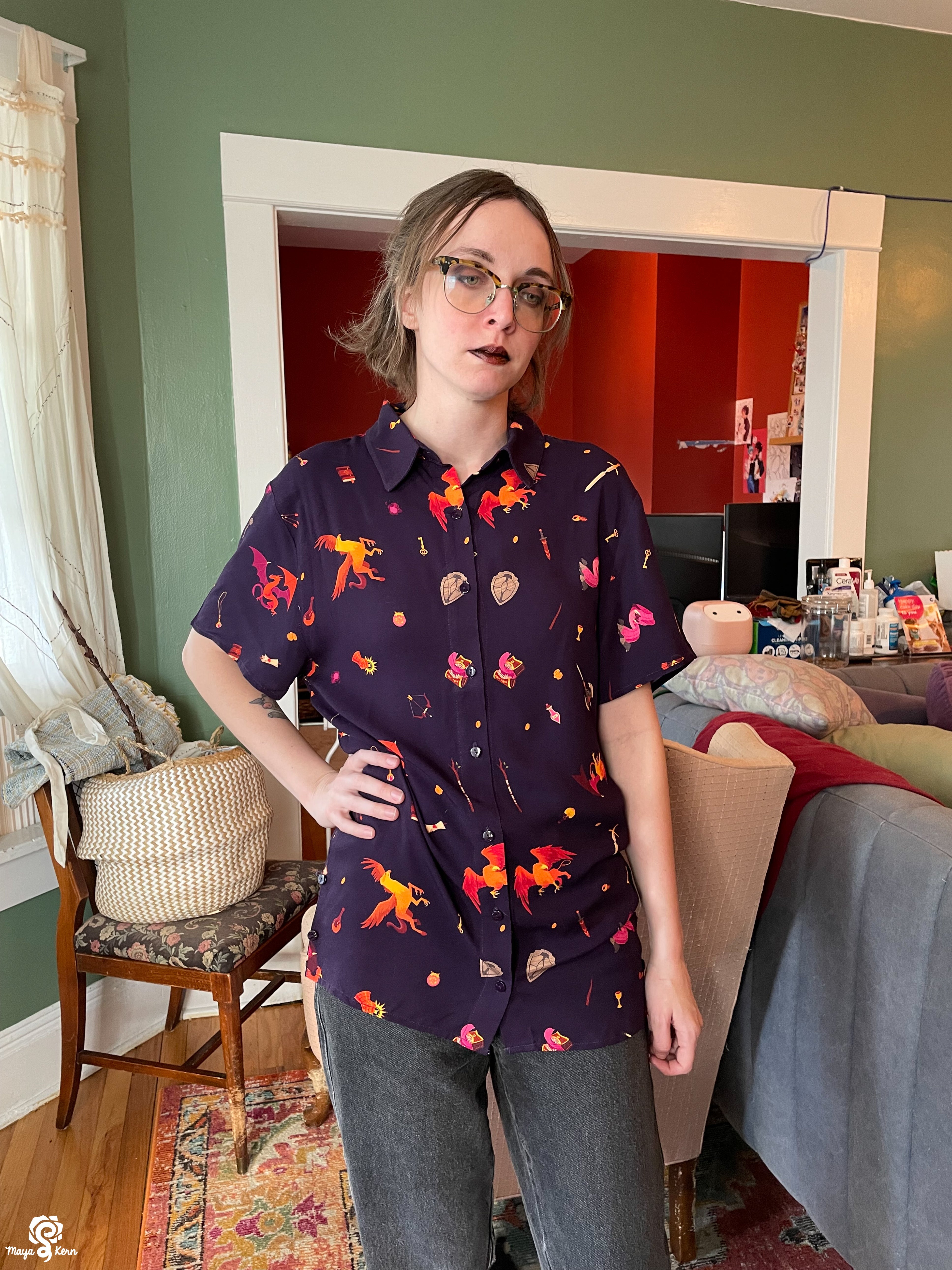 [PREORDER] Dungeon Delver Cotton Button-Up Shirt