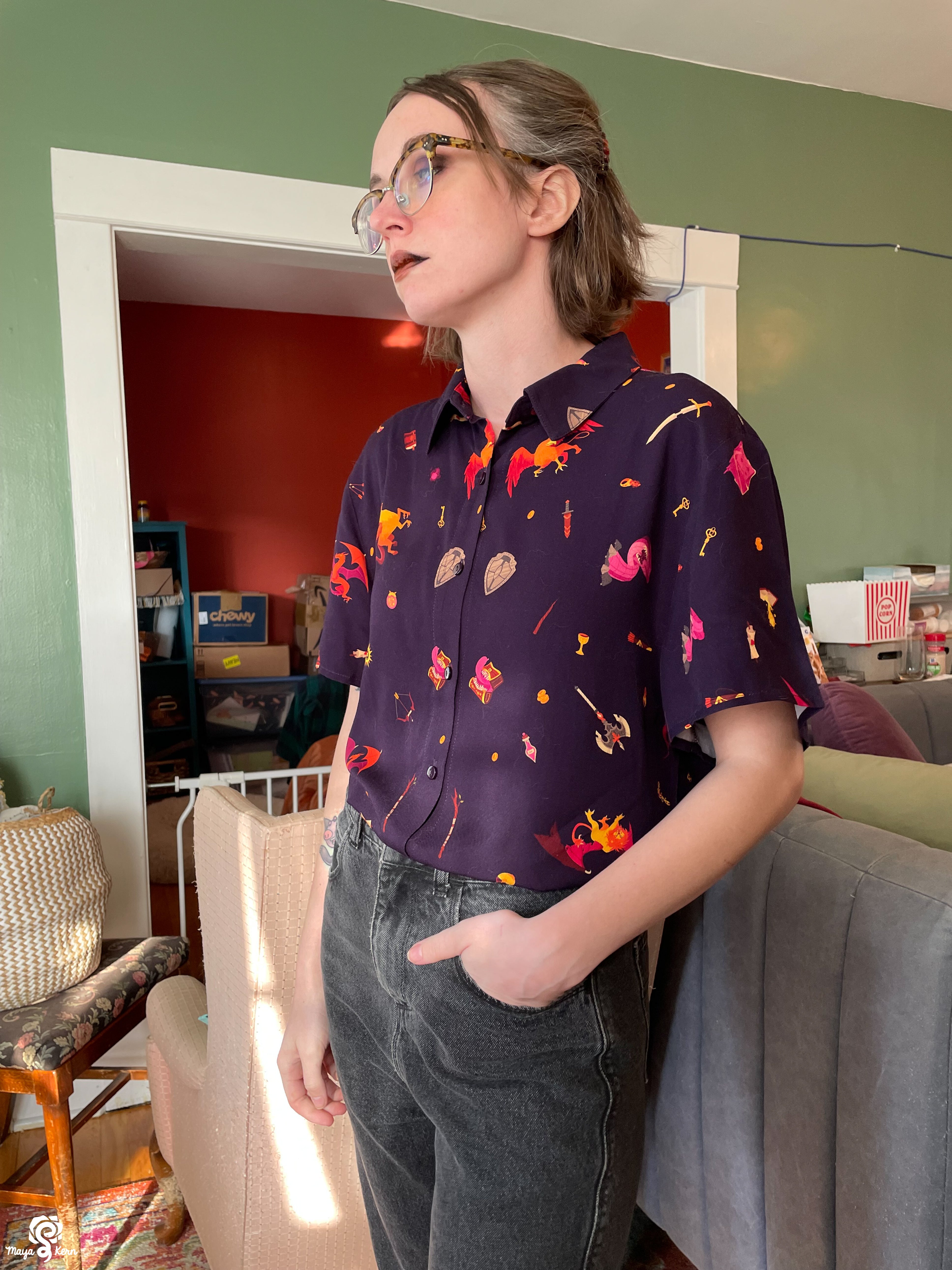 [PREORDER] Dungeon Delver Cotton Button-Up Shirt