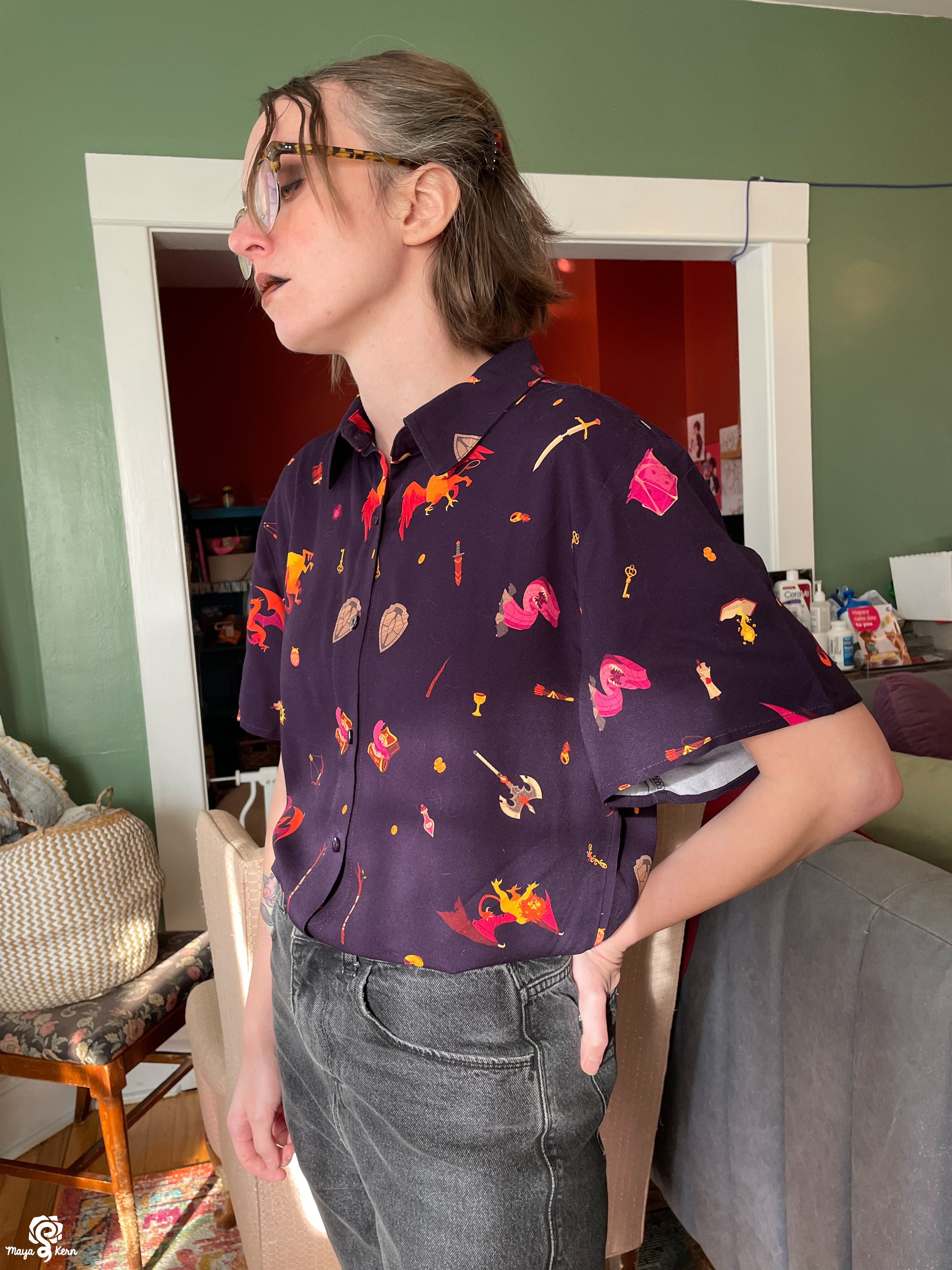 [PREORDER] Dungeon Delver Cotton Button-Up Shirt