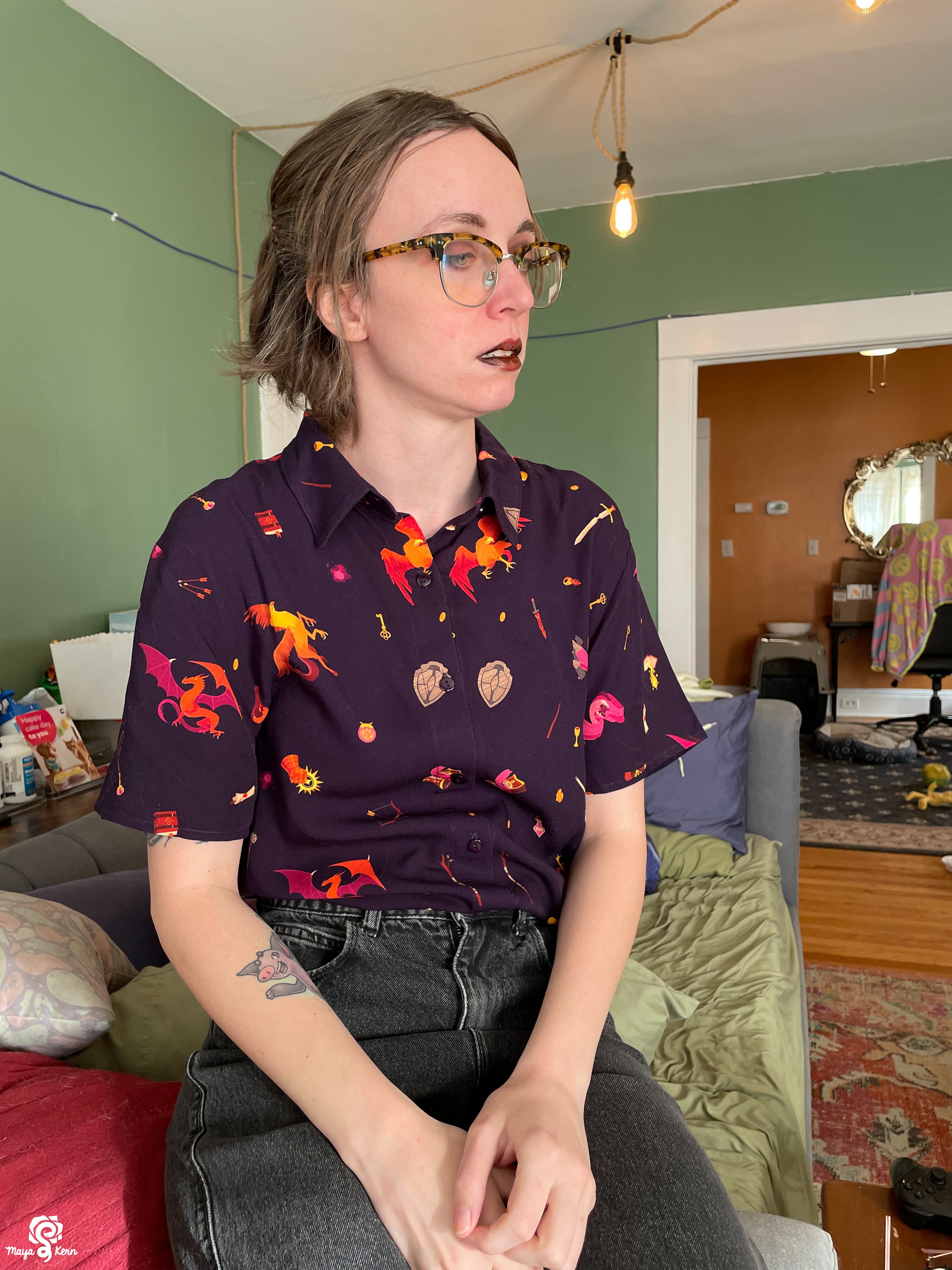 [PREORDER] Dungeon Delver Cotton Button-Up Shirt