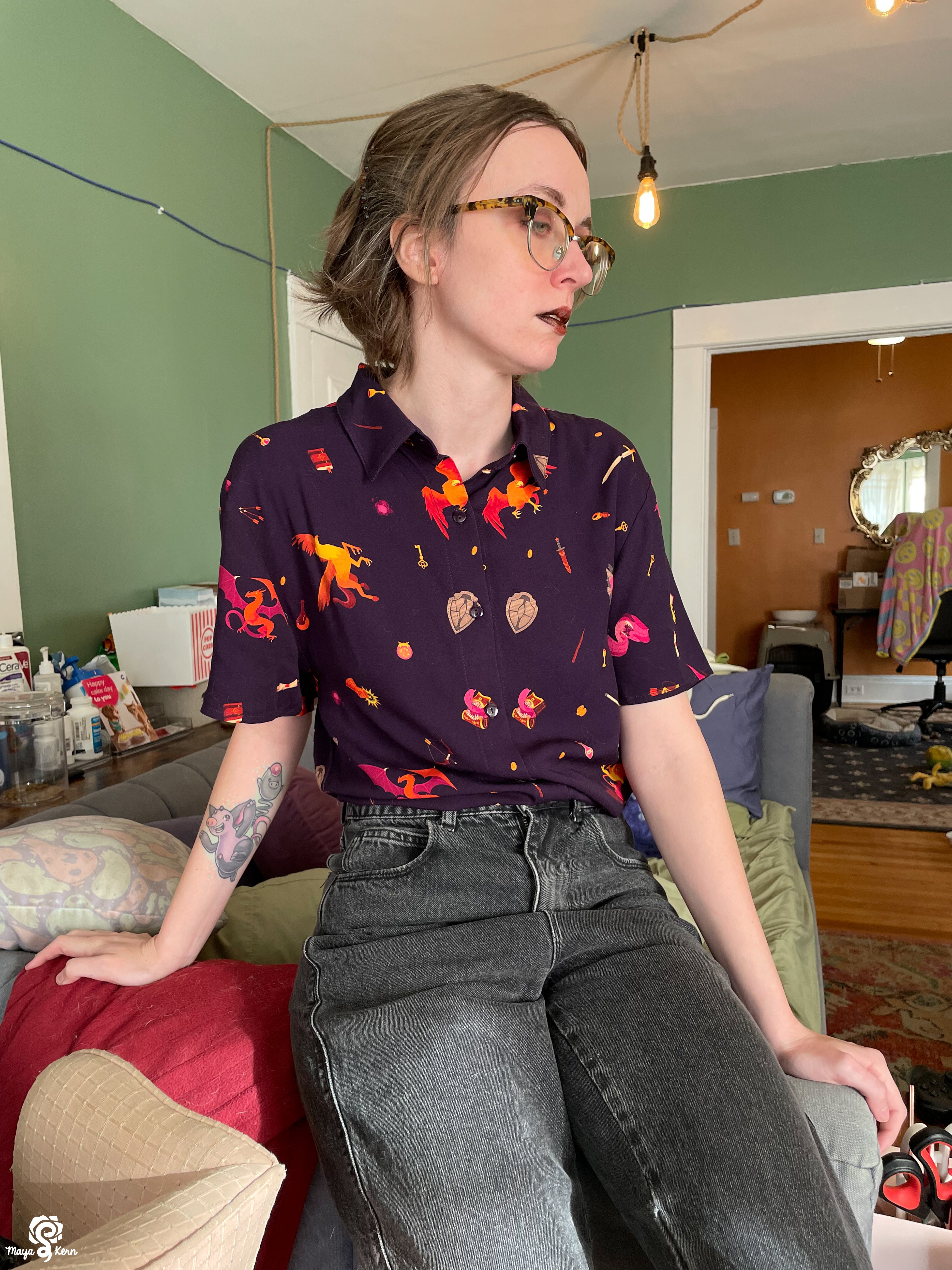 [PREORDER] Dungeon Delver Cotton Button-Up Shirt