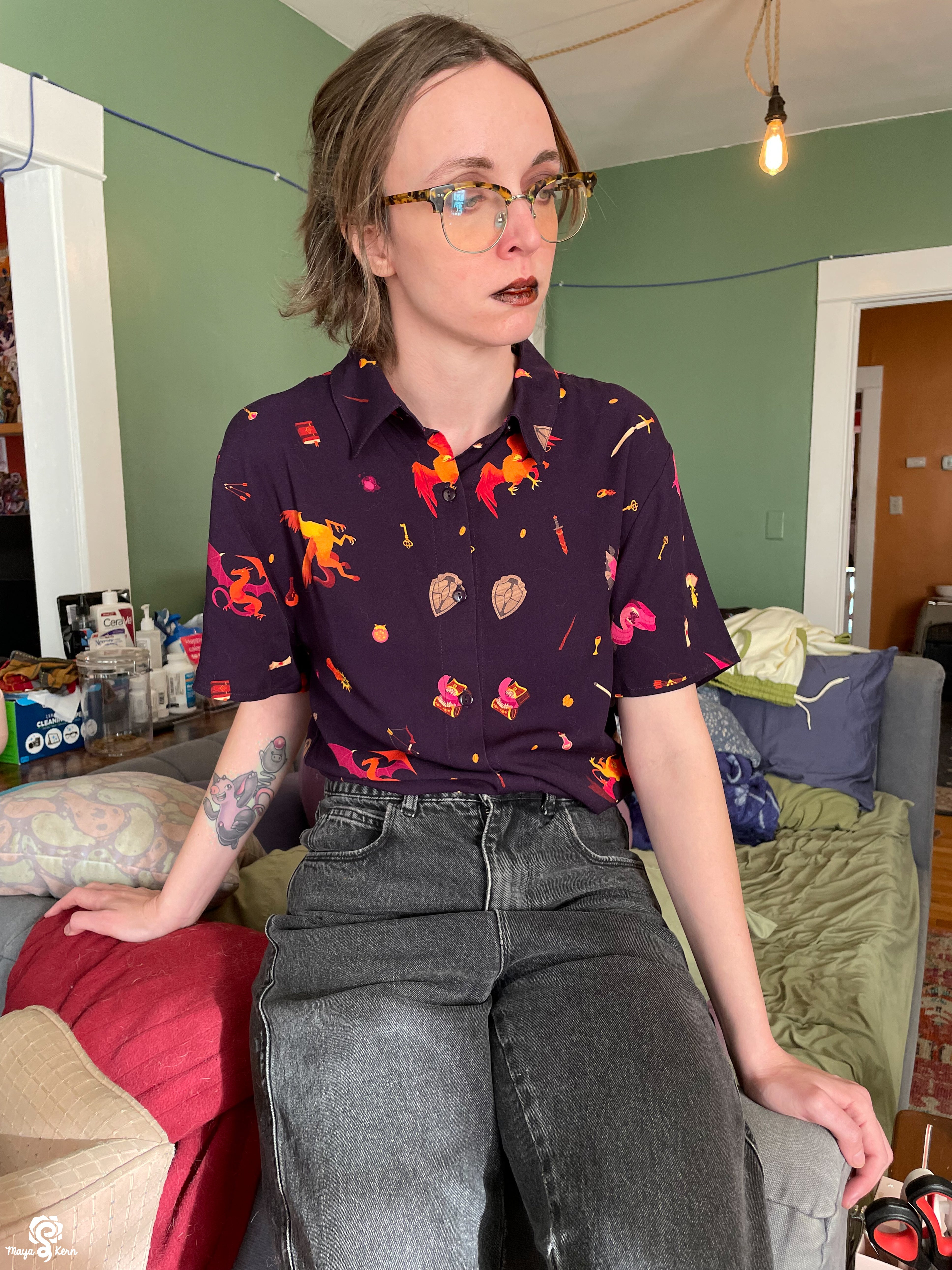 [PREORDER] Dungeon Delver Cotton Button-Up Shirt