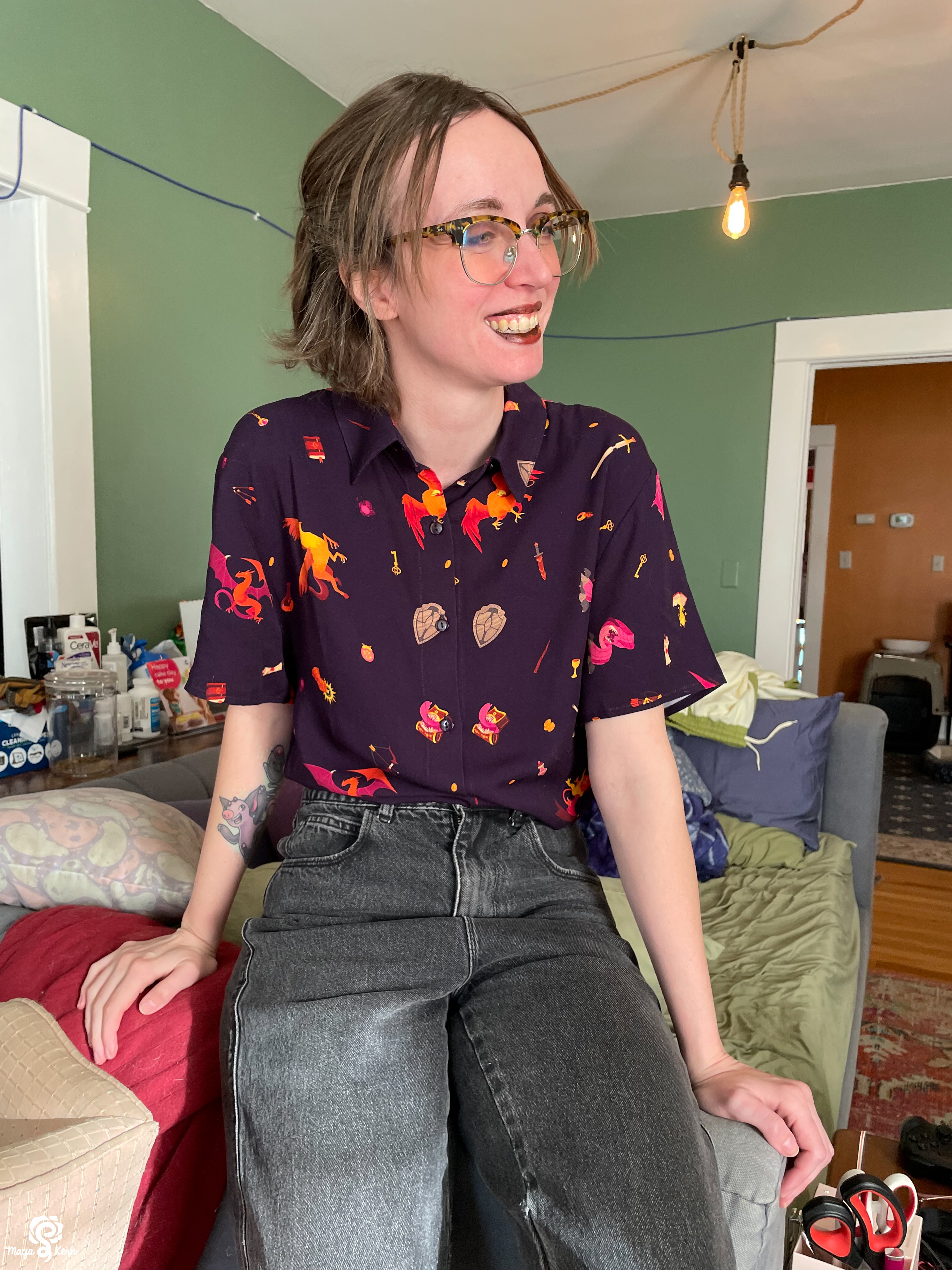 [PREORDER] Dungeon Delver Cotton Button-Up Shirt