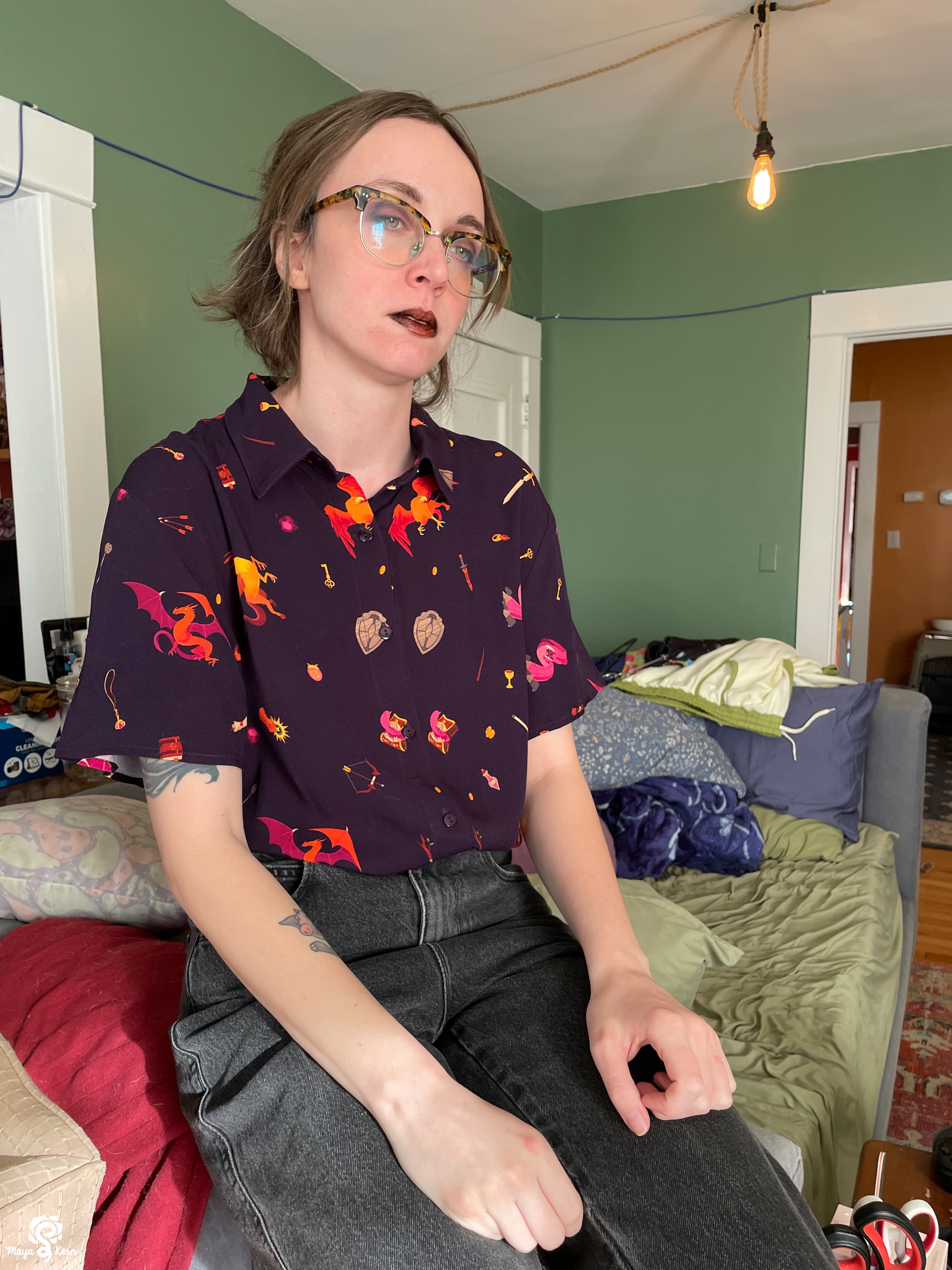 [PREORDER] Dungeon Delver Cotton Button-Up Shirt