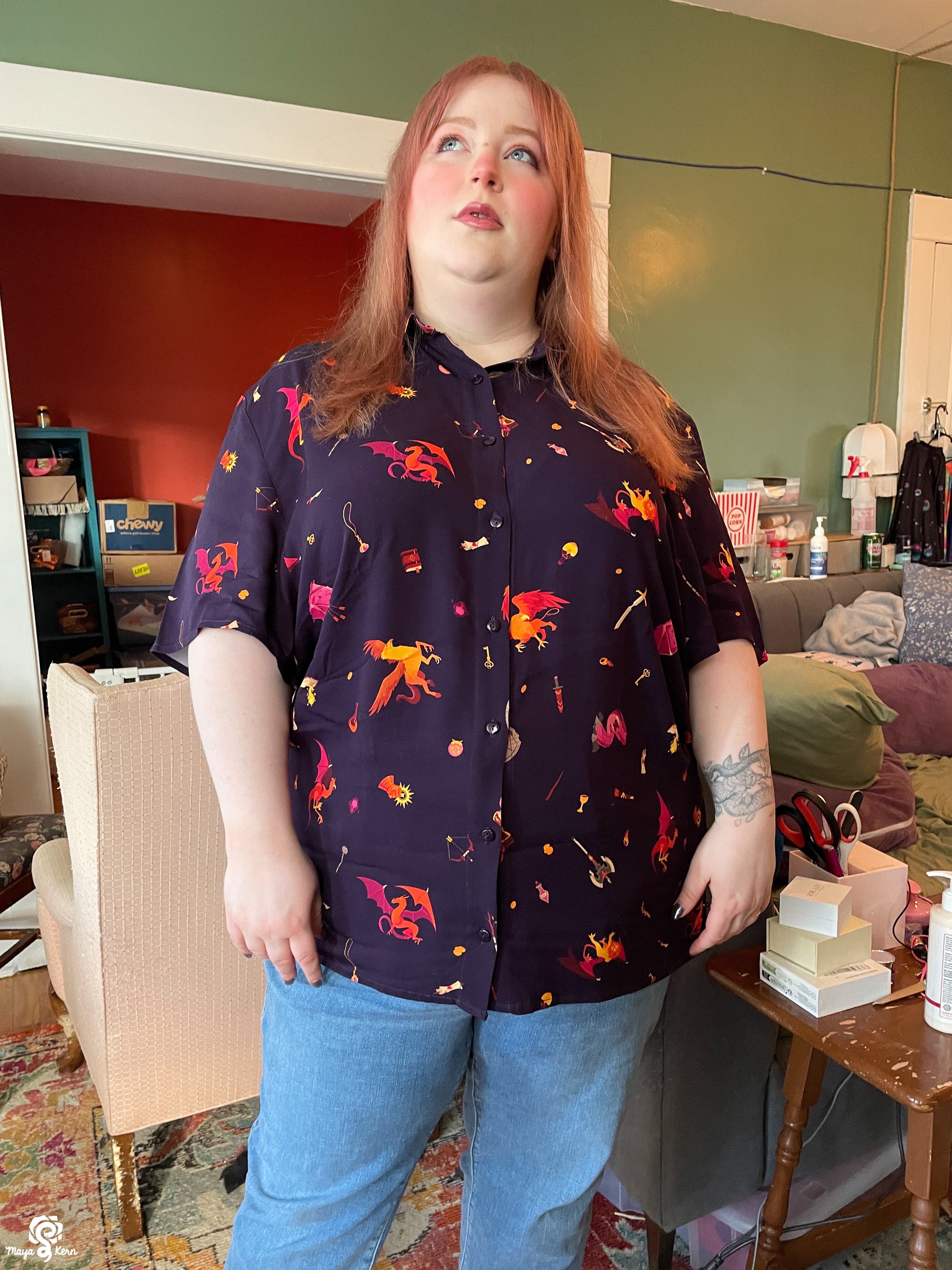 [PREORDER] Dungeon Delver Cotton Button-Up Shirt