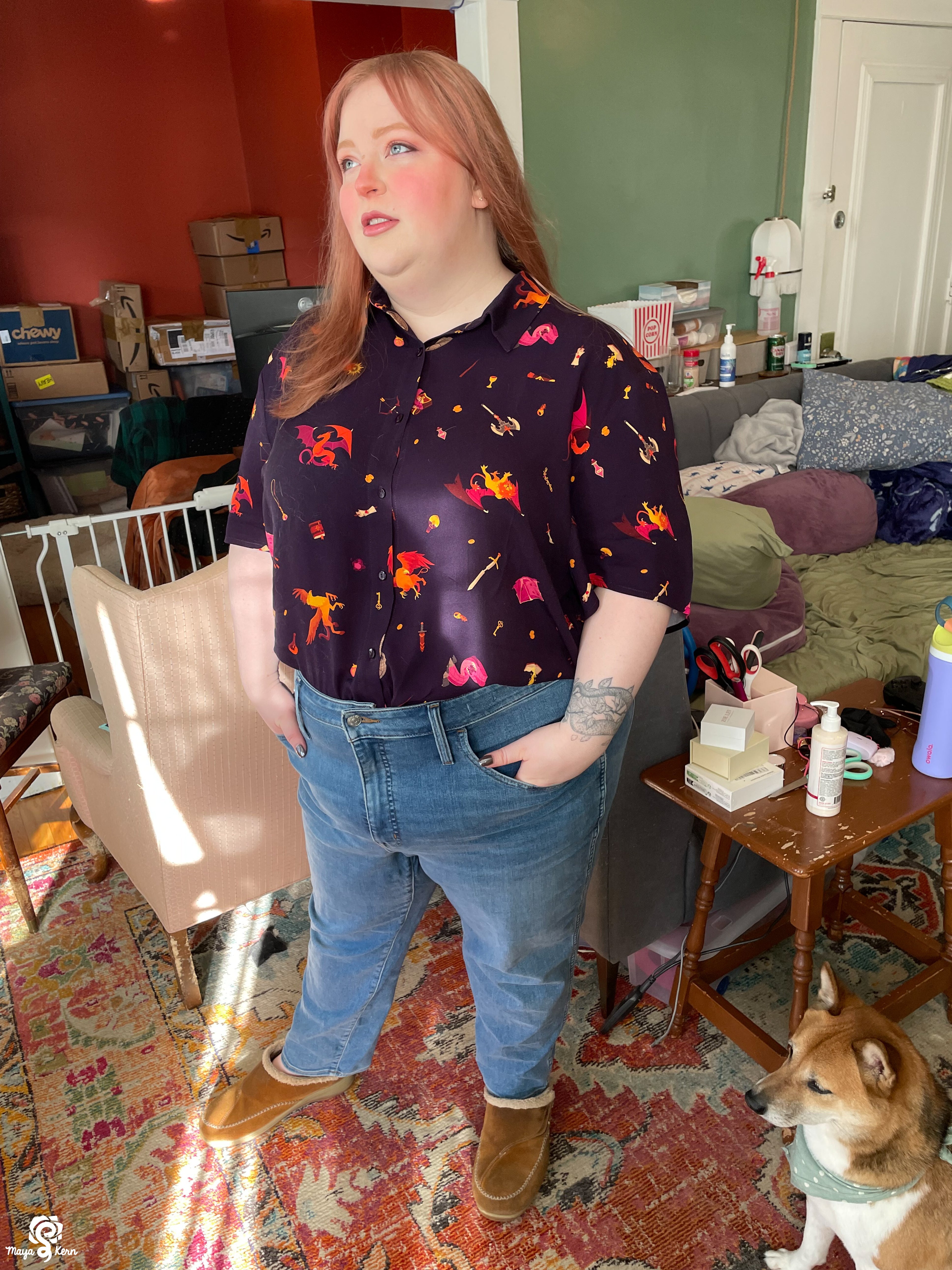 [PREORDER] Dungeon Delver Cotton Button-Up Shirt