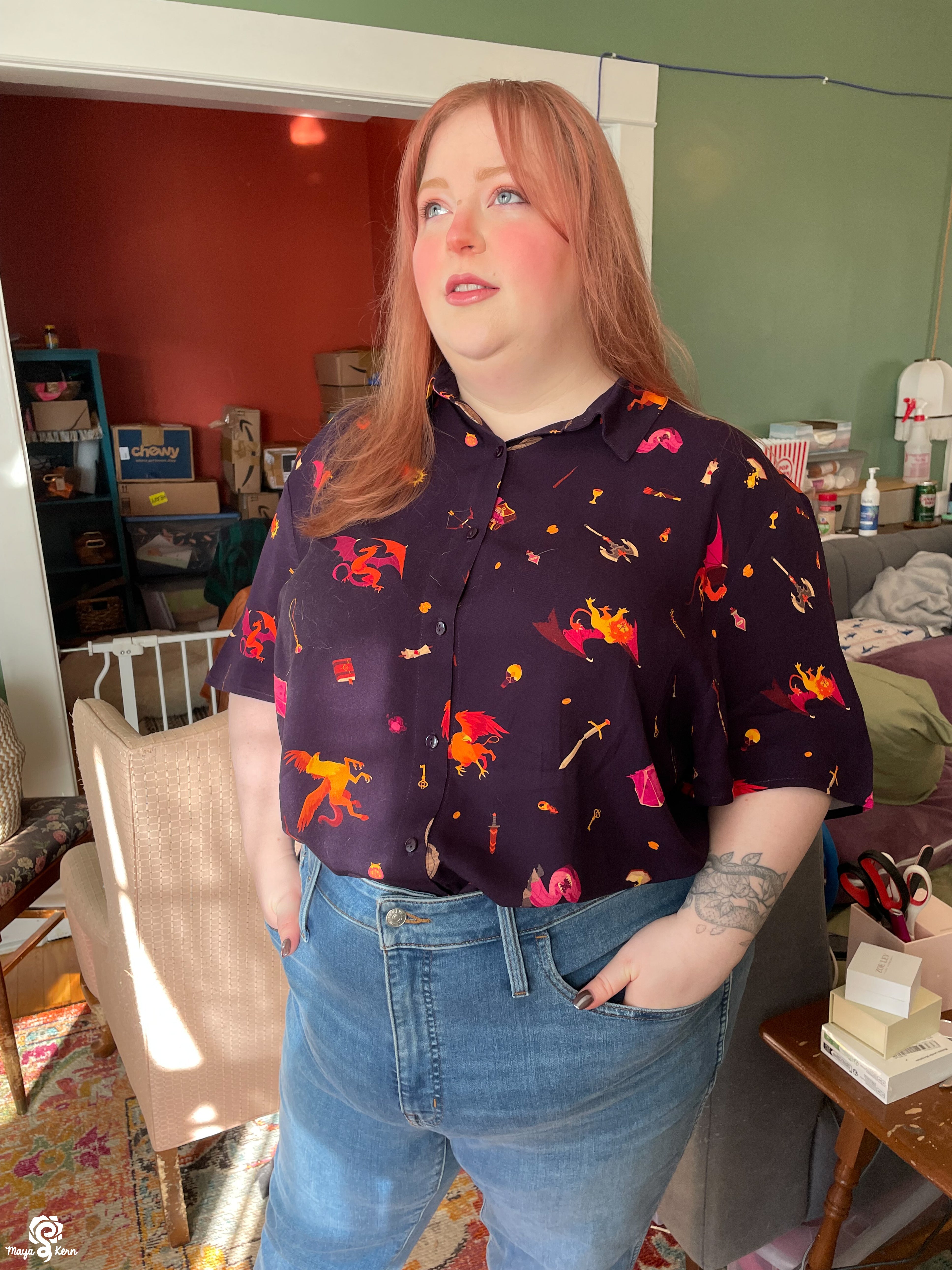 [PREORDER] Dungeon Delver Cotton Button-Up Shirt