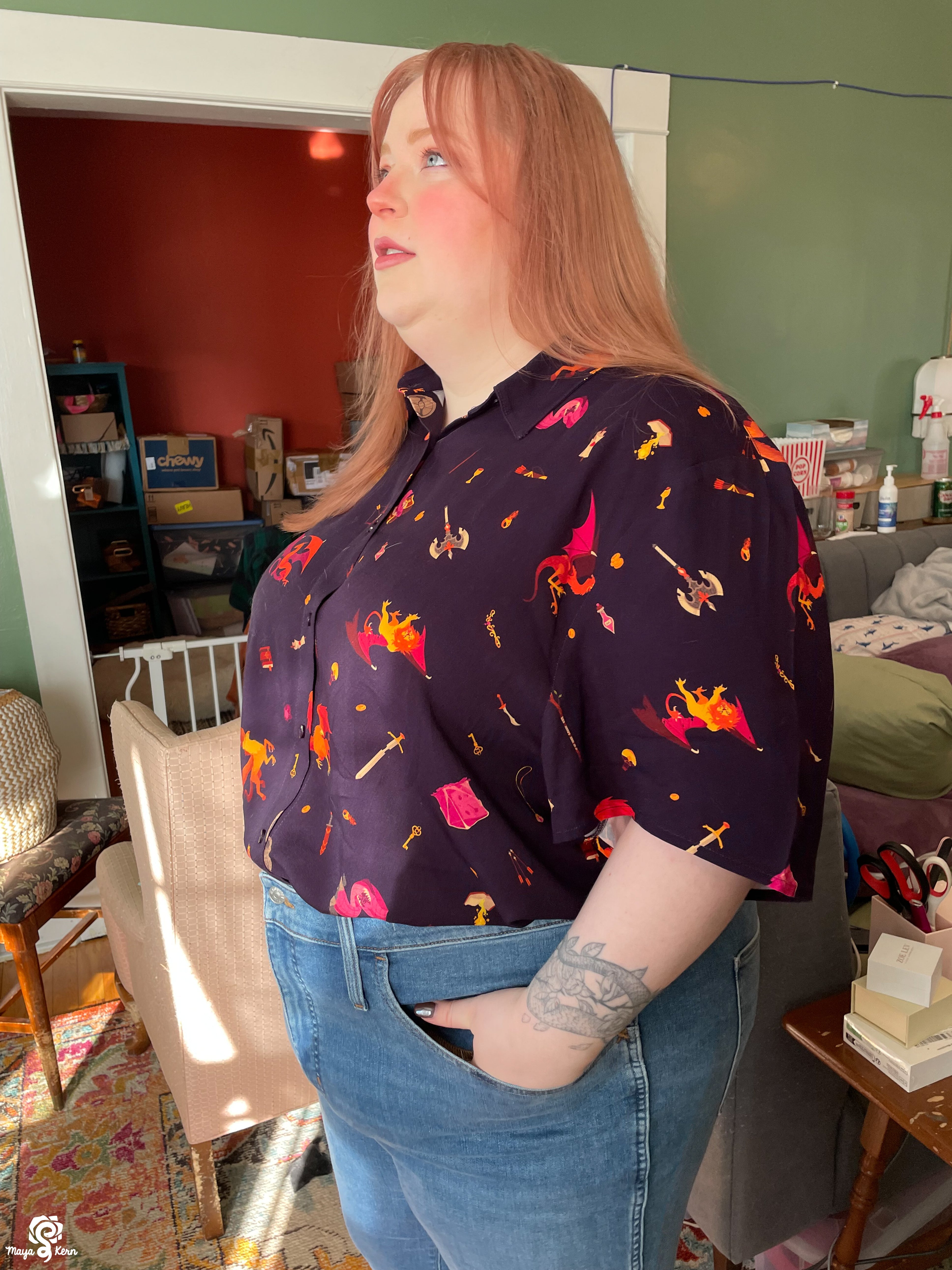 [PREORDER] Dungeon Delver Cotton Button-Up Shirt