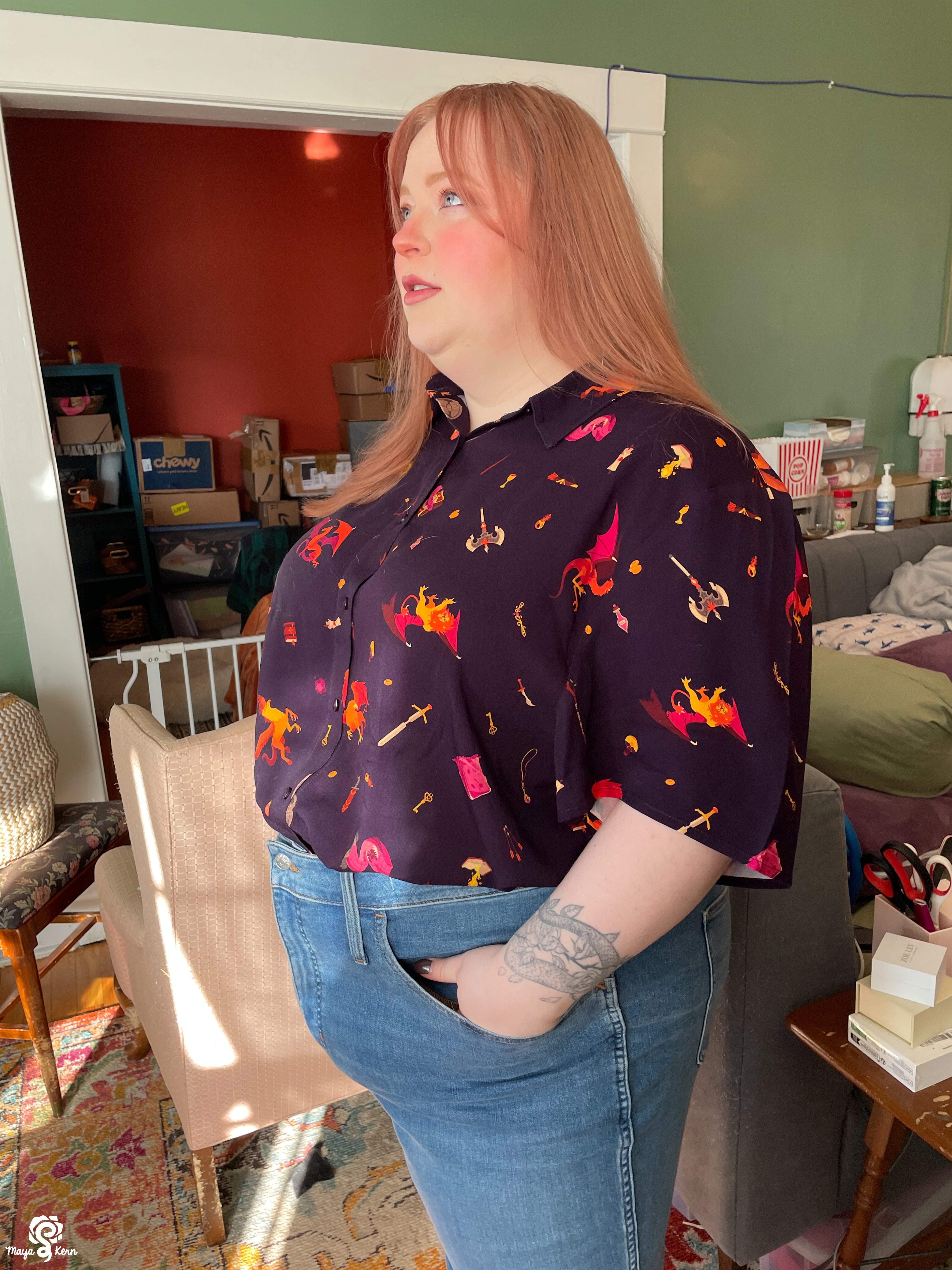 [PREORDER] Dungeon Delver Cotton Button-Up Shirt