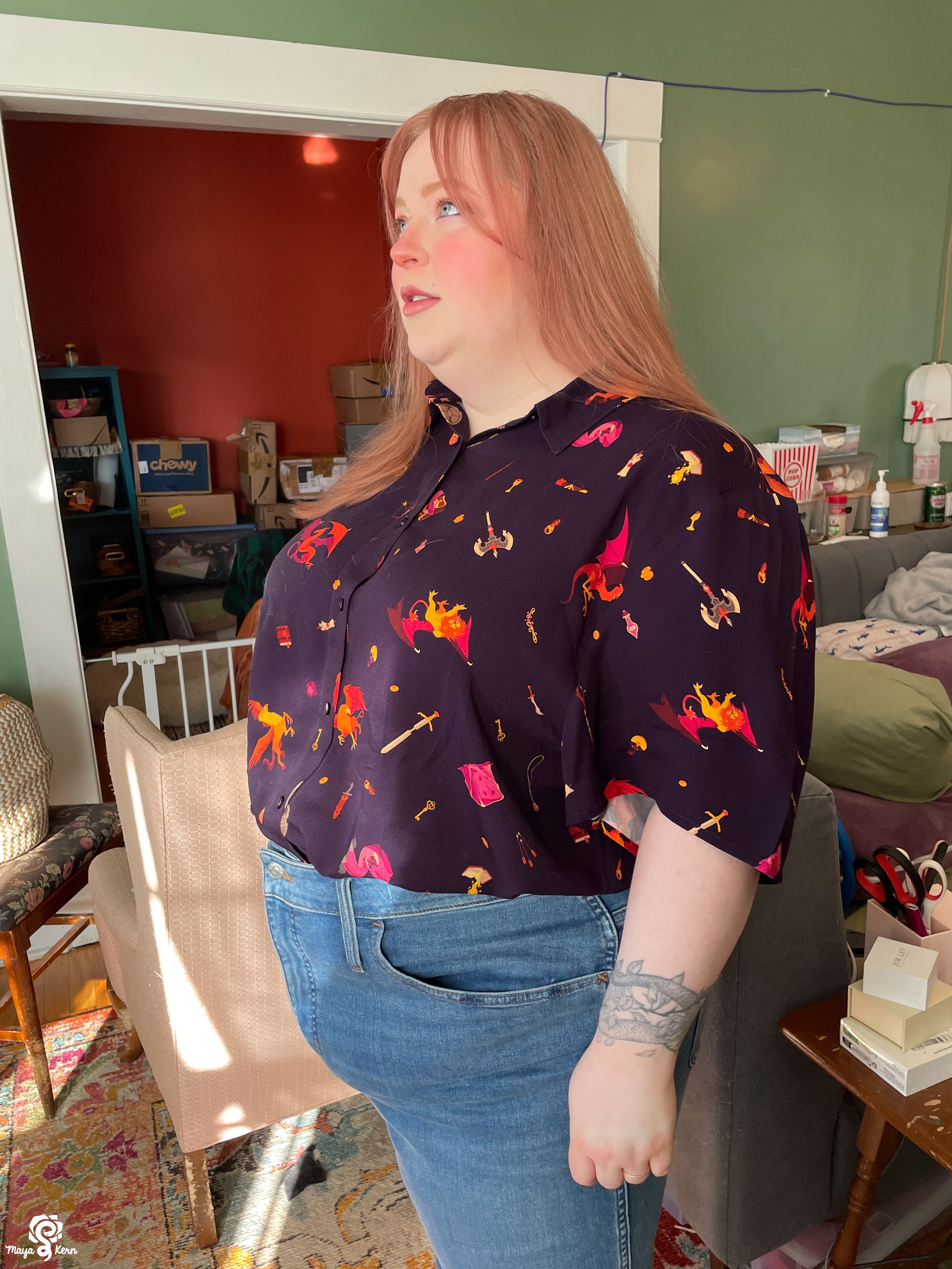 [PREORDER] Dungeon Delver Cotton Button-Up Shirt