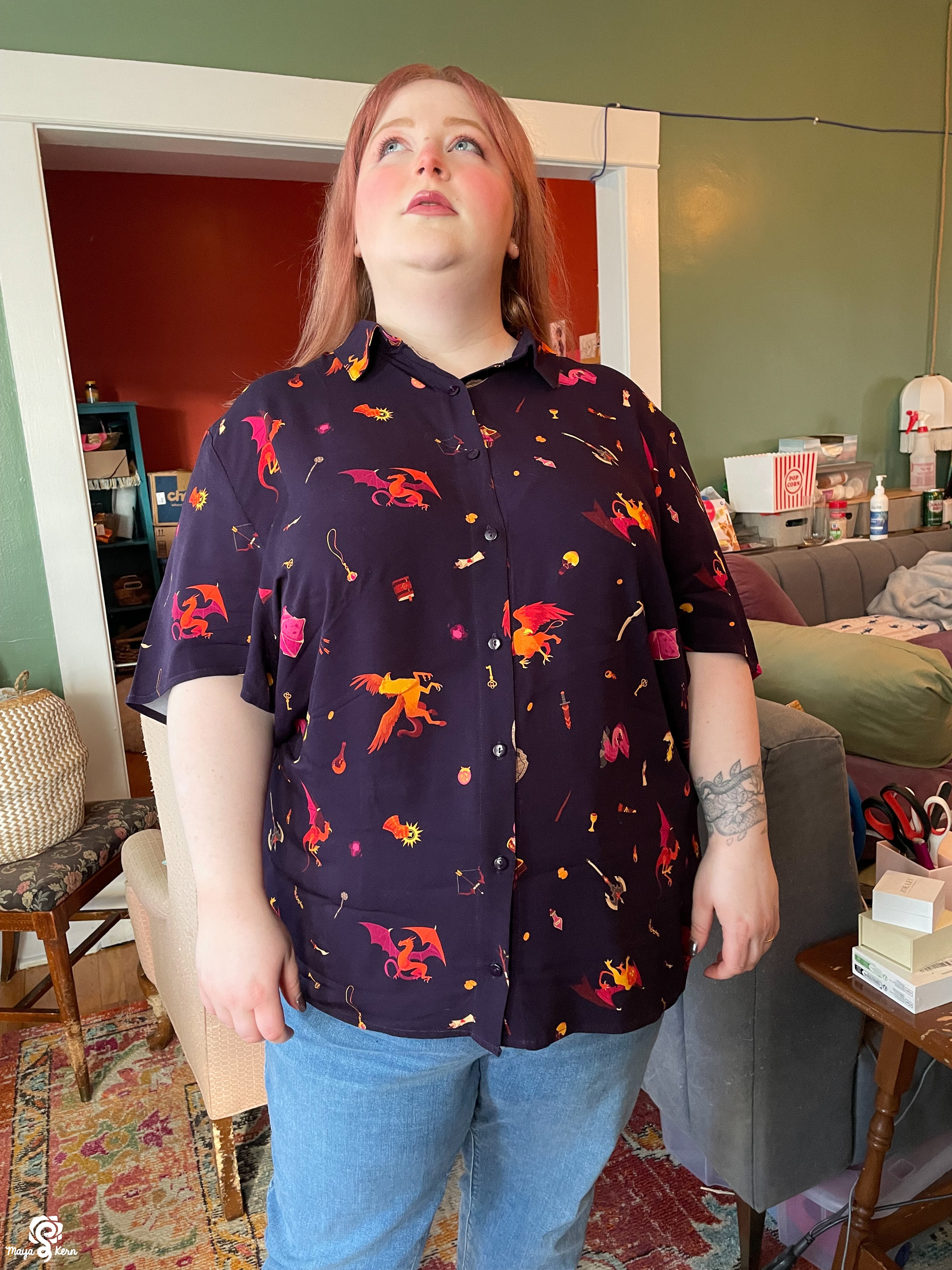 [PREORDER] Dungeon Delver Cotton Button-Up Shirt