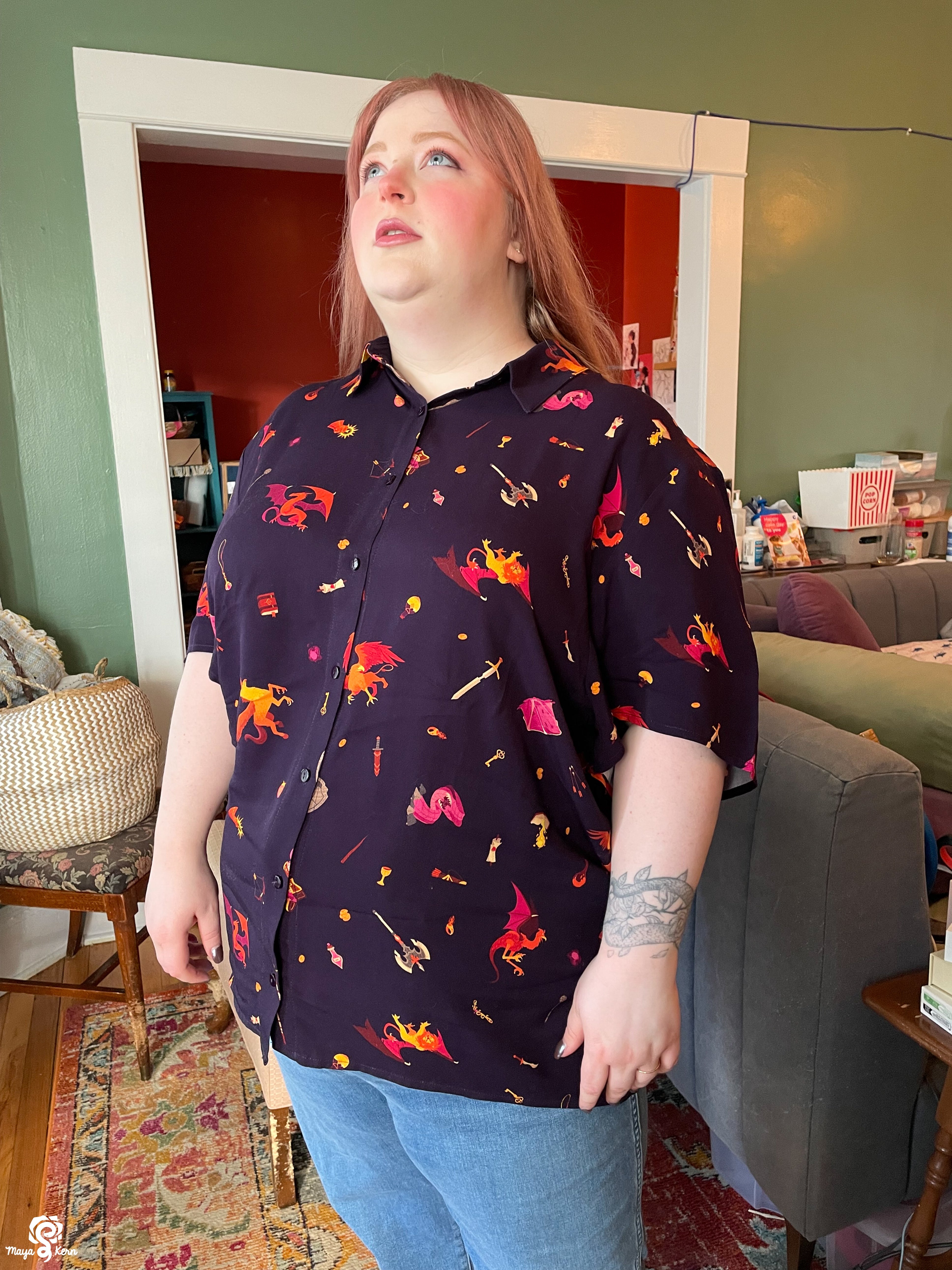 [PREORDER] Dungeon Delver Cotton Button-Up Shirt