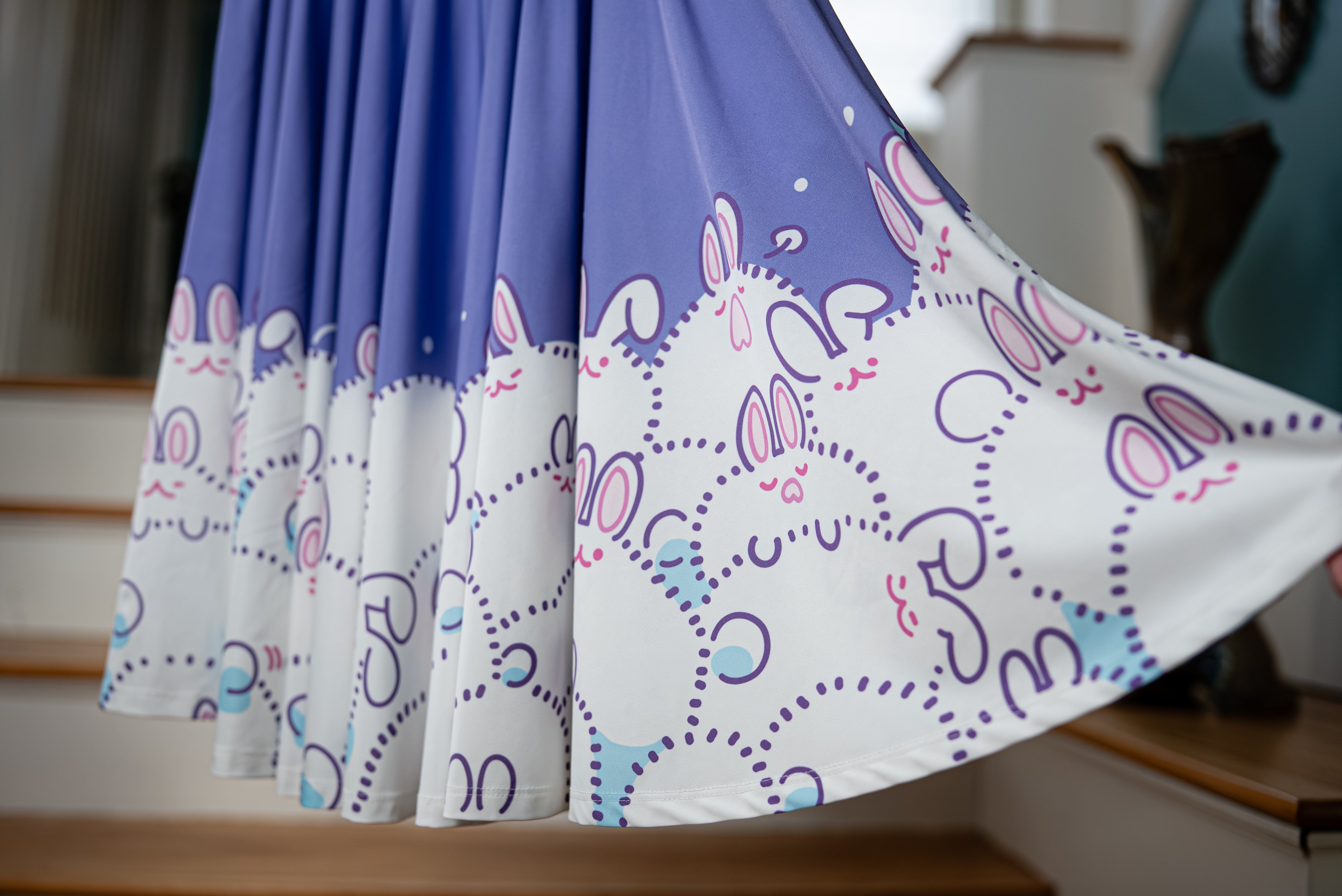 COLLAB: Meyoco Bunnies (Purple) Midi Skirt