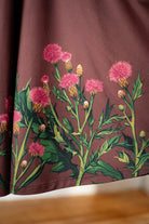 Thistles (Dark) Midi Skirt