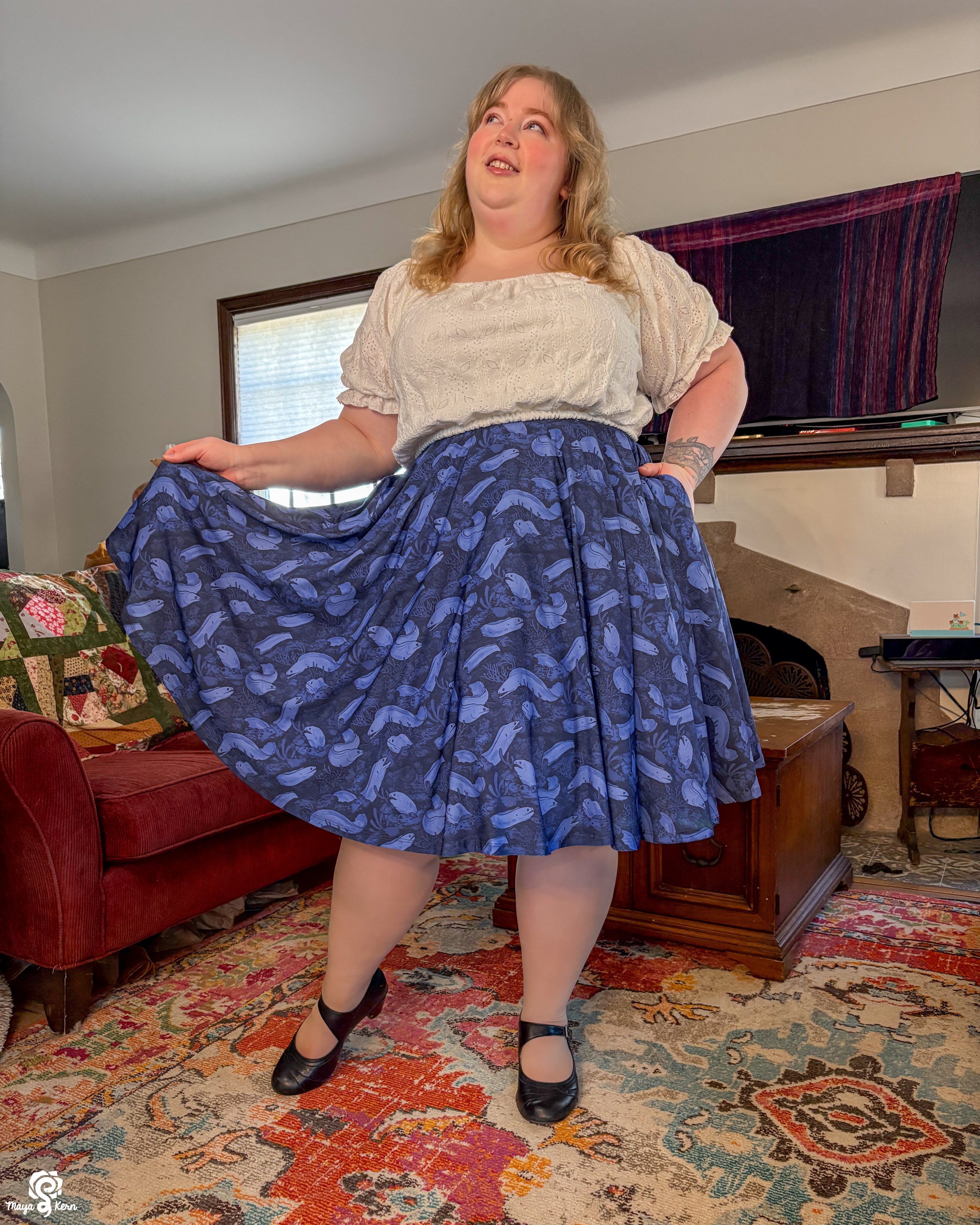 It's a Moray! Midi Skirt