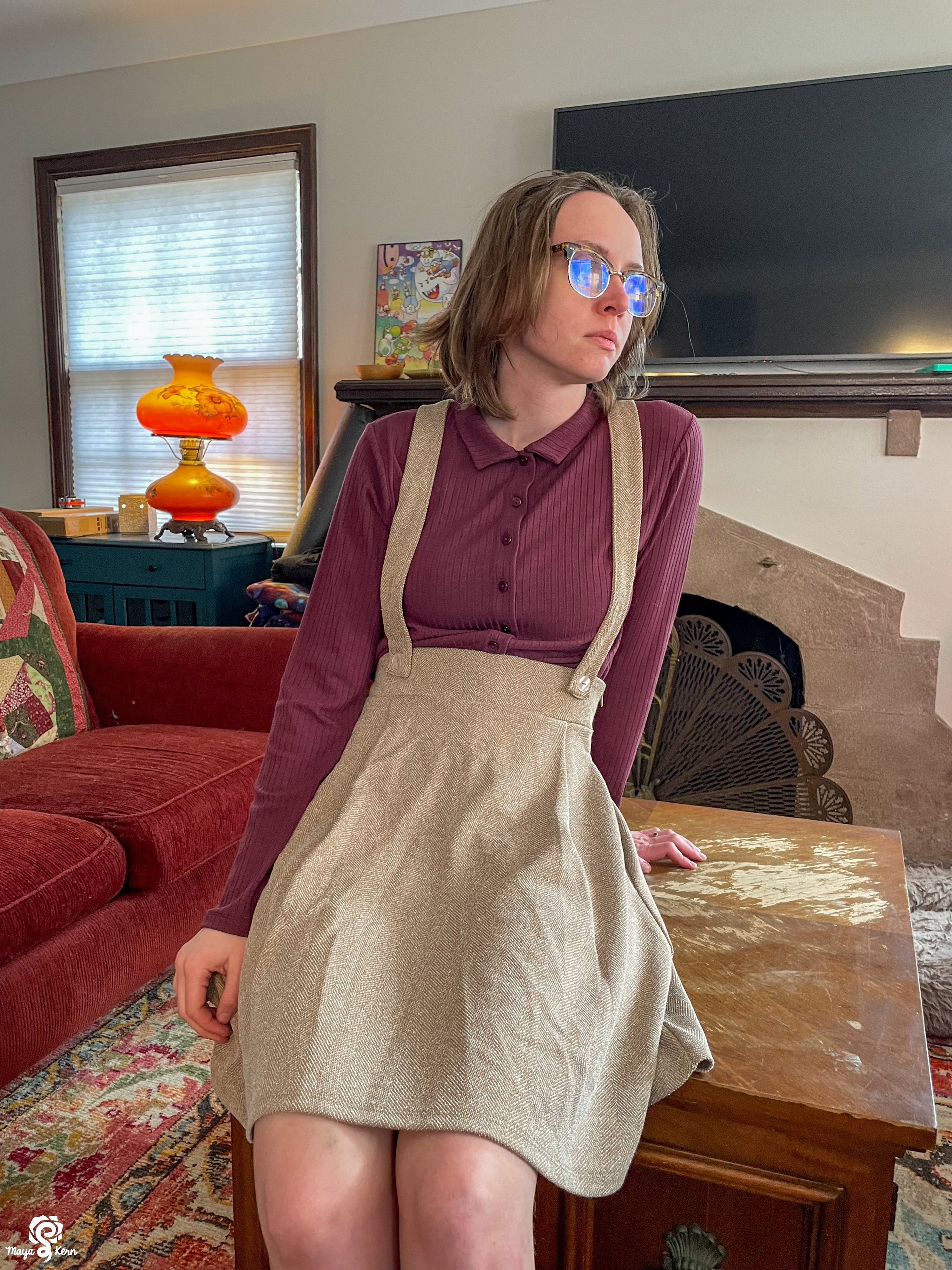[JULY 10] Fawn Suspender Skirt