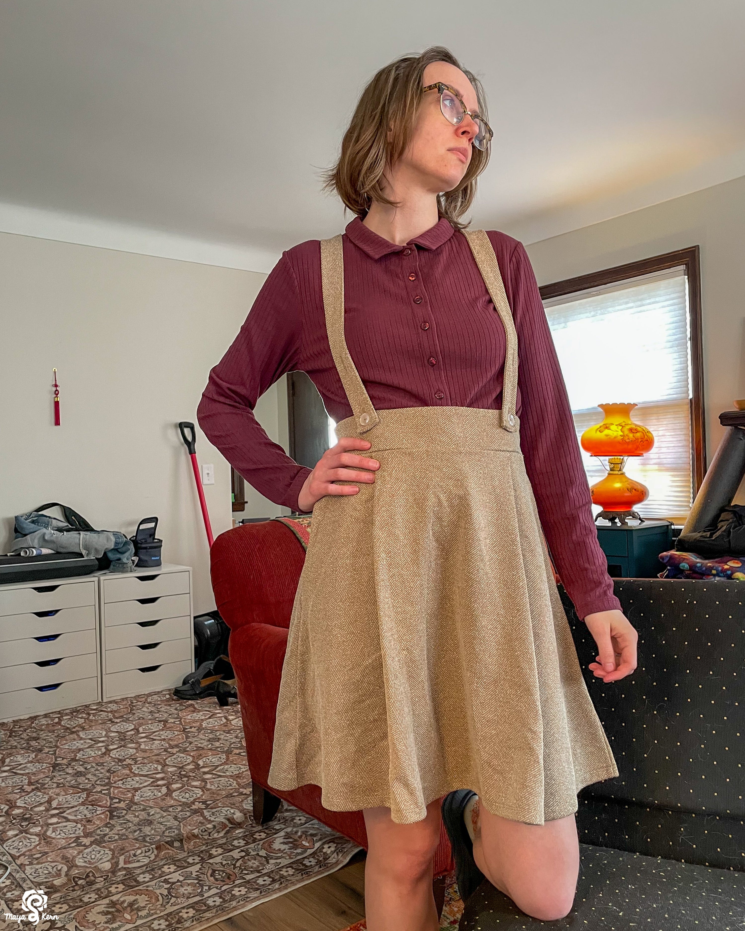[JULY 10] Fawn Suspender Skirt