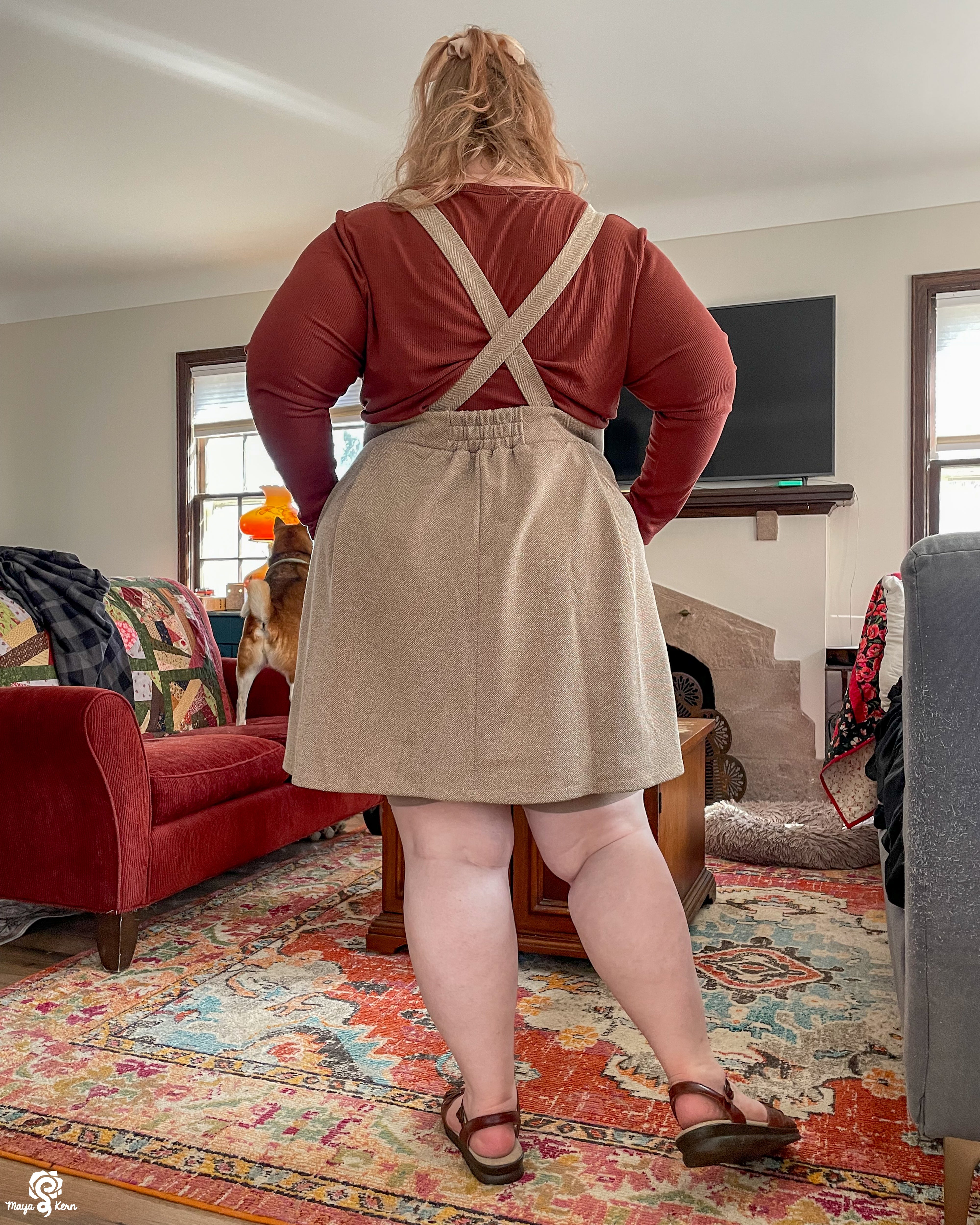 [JULY 10] Fawn Suspender Skirt