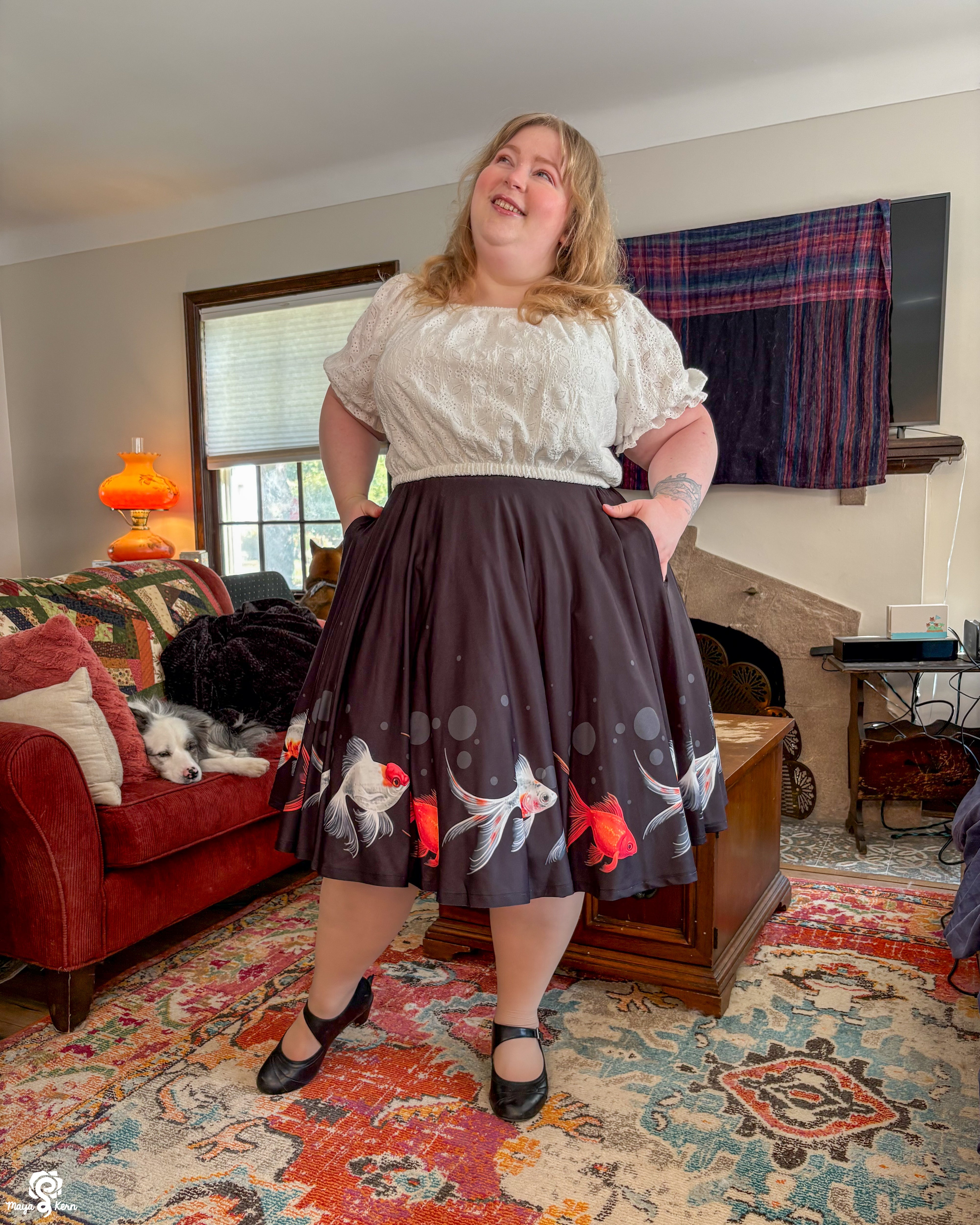 Goldfish Midi Skirt