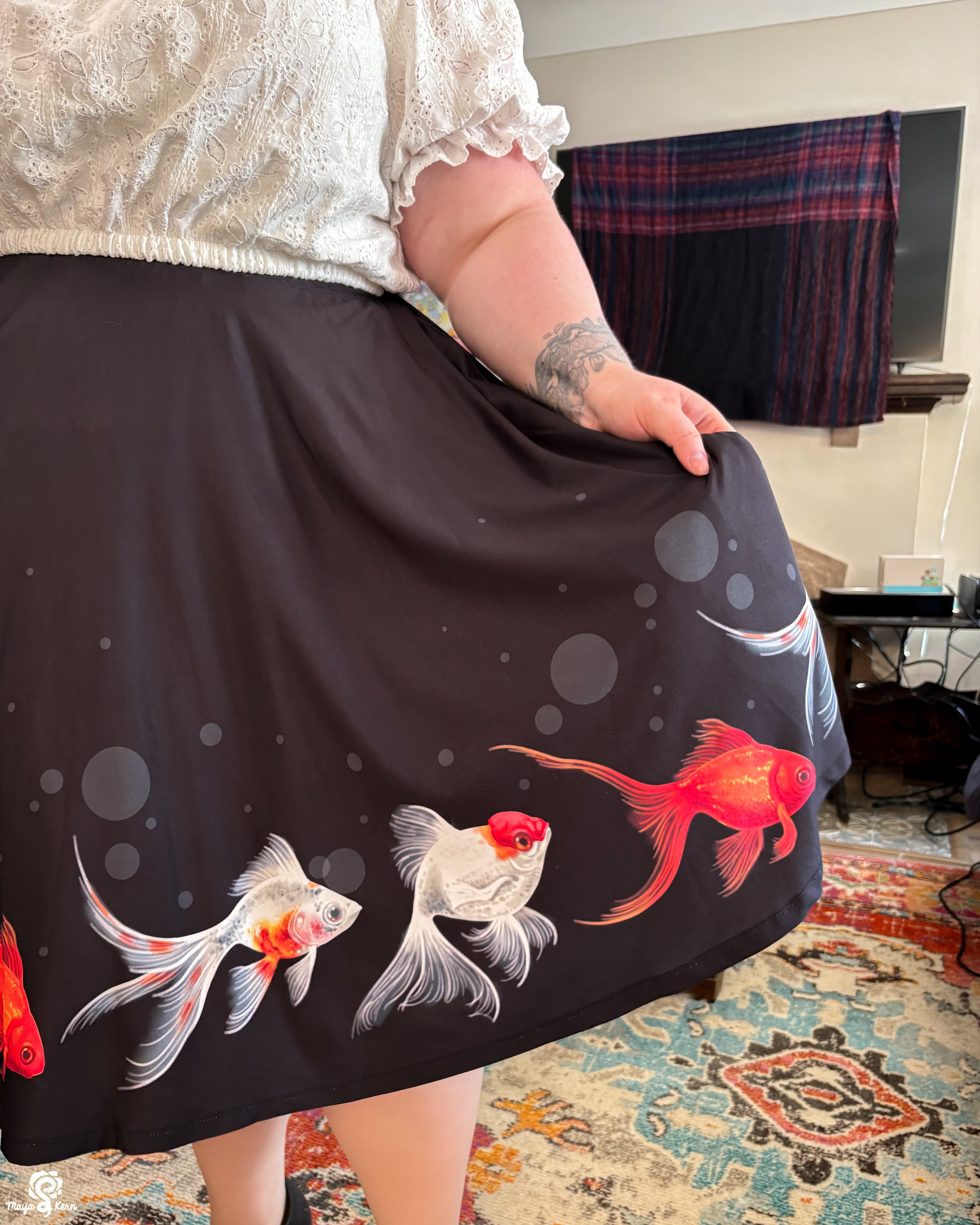 Goldfish Midi Skirt