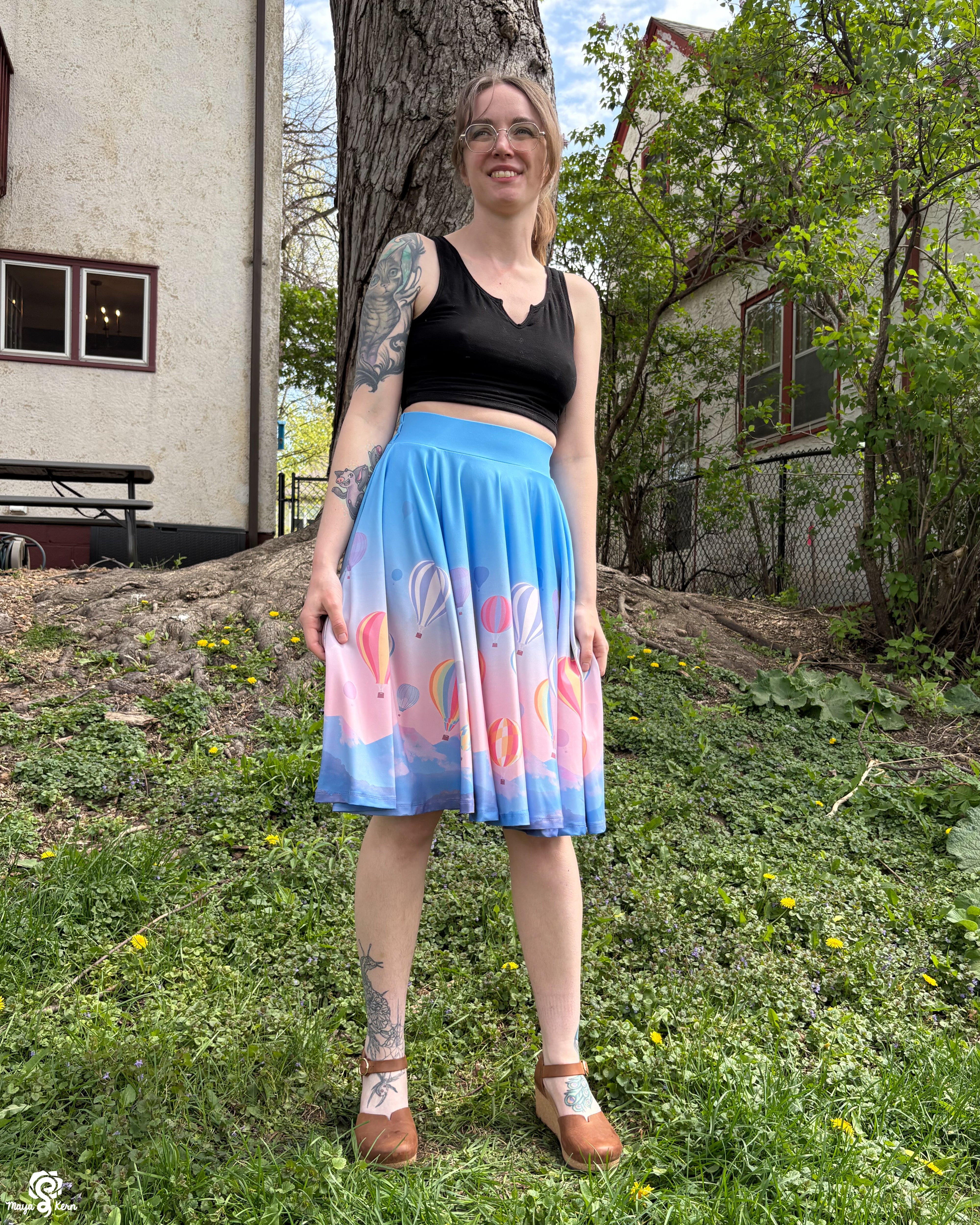 Hot Air Balloon Circle Skirt