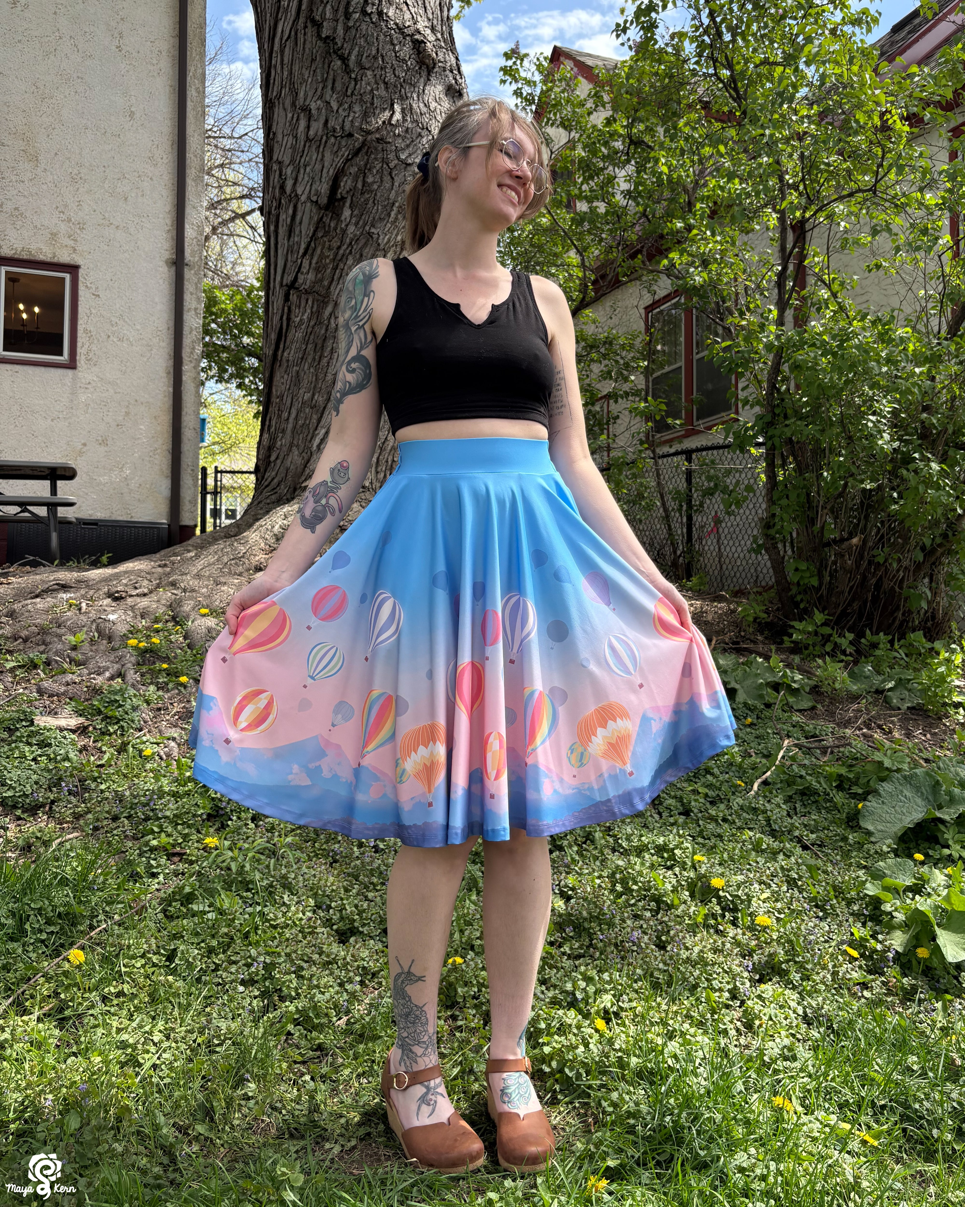 Hot Air Balloon Circle Skirt