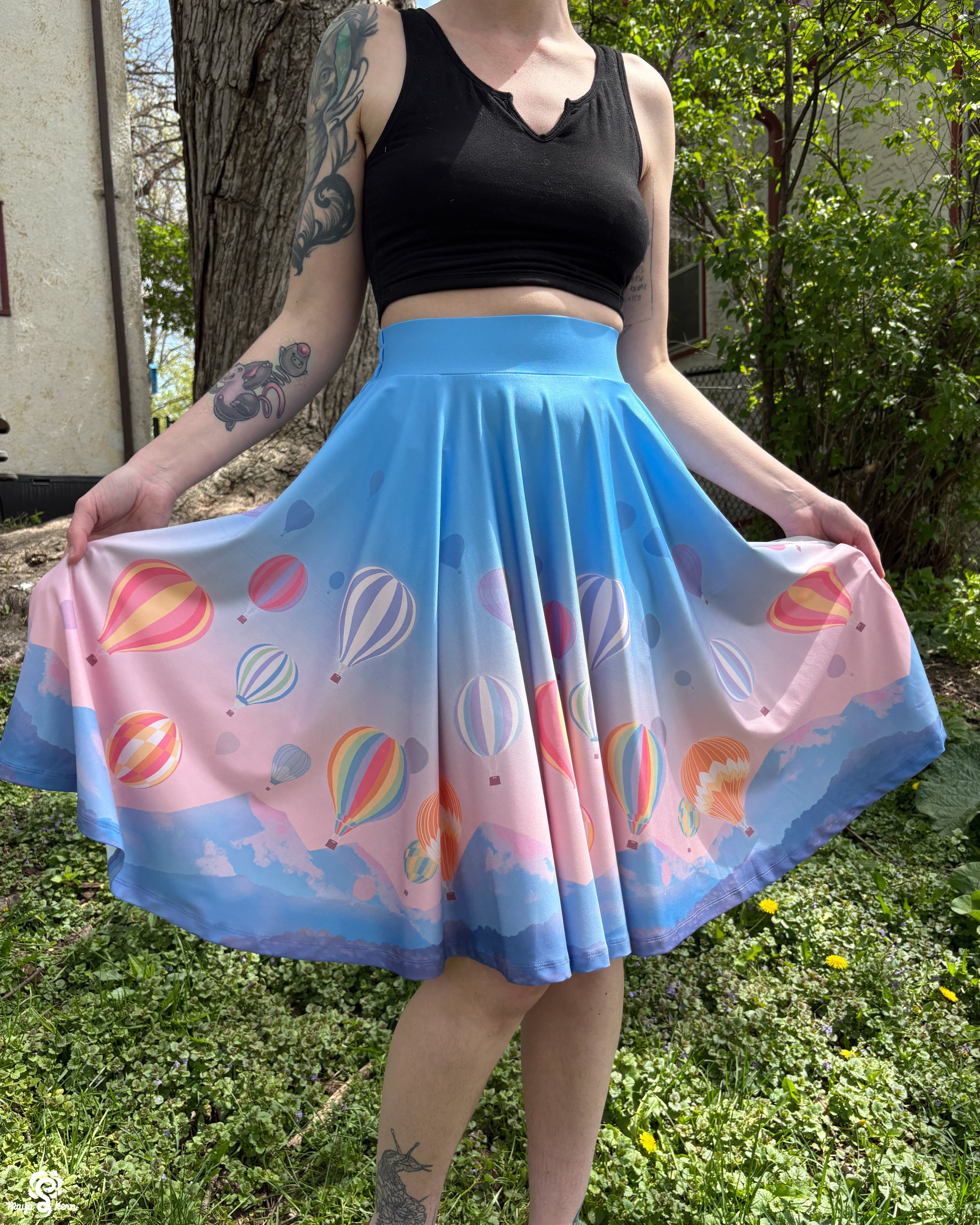 Hot Air Balloon Circle Skirt