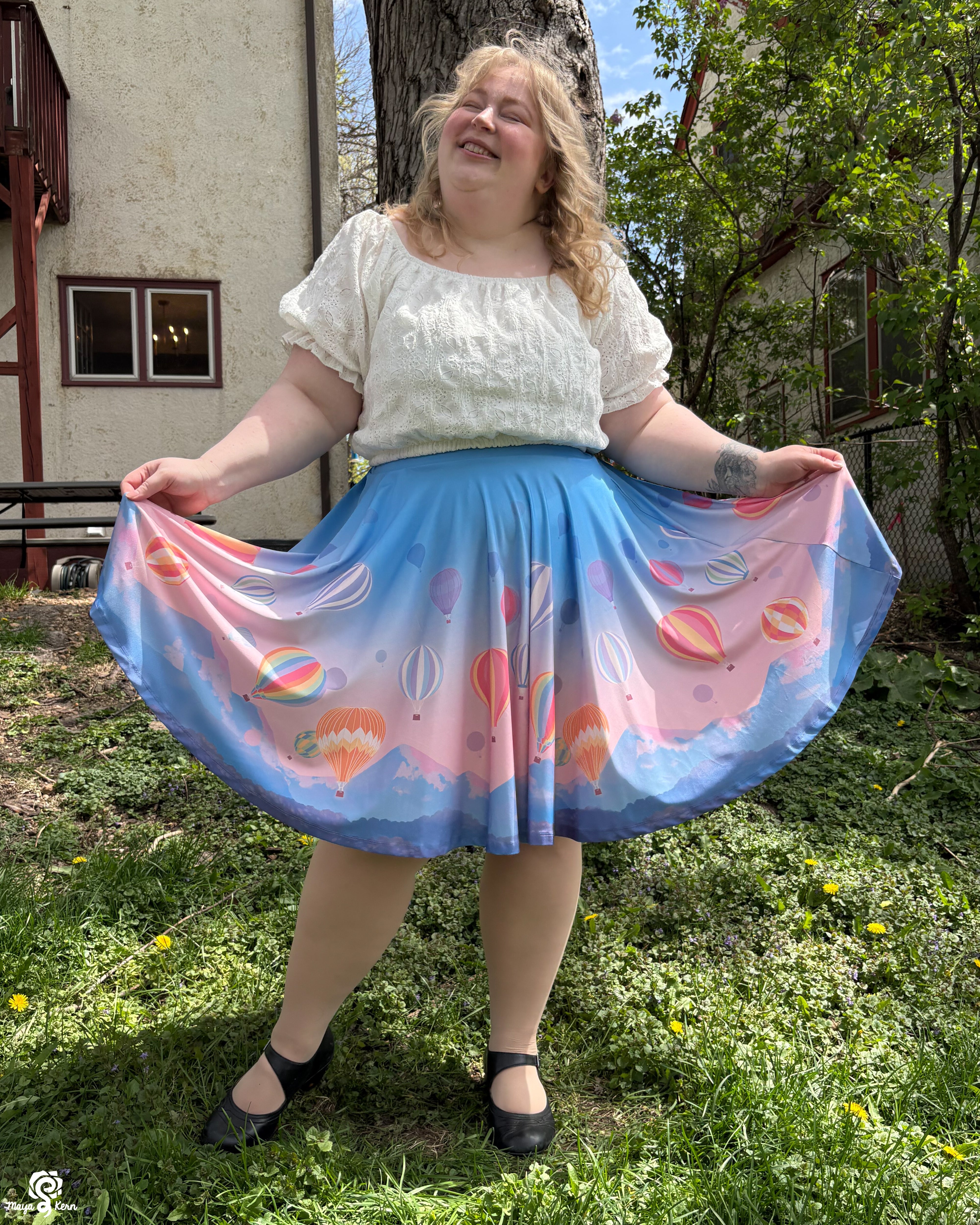 Hot Air Balloon Circle Skirt