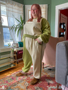 Cozy Cropped Matcha Sweater