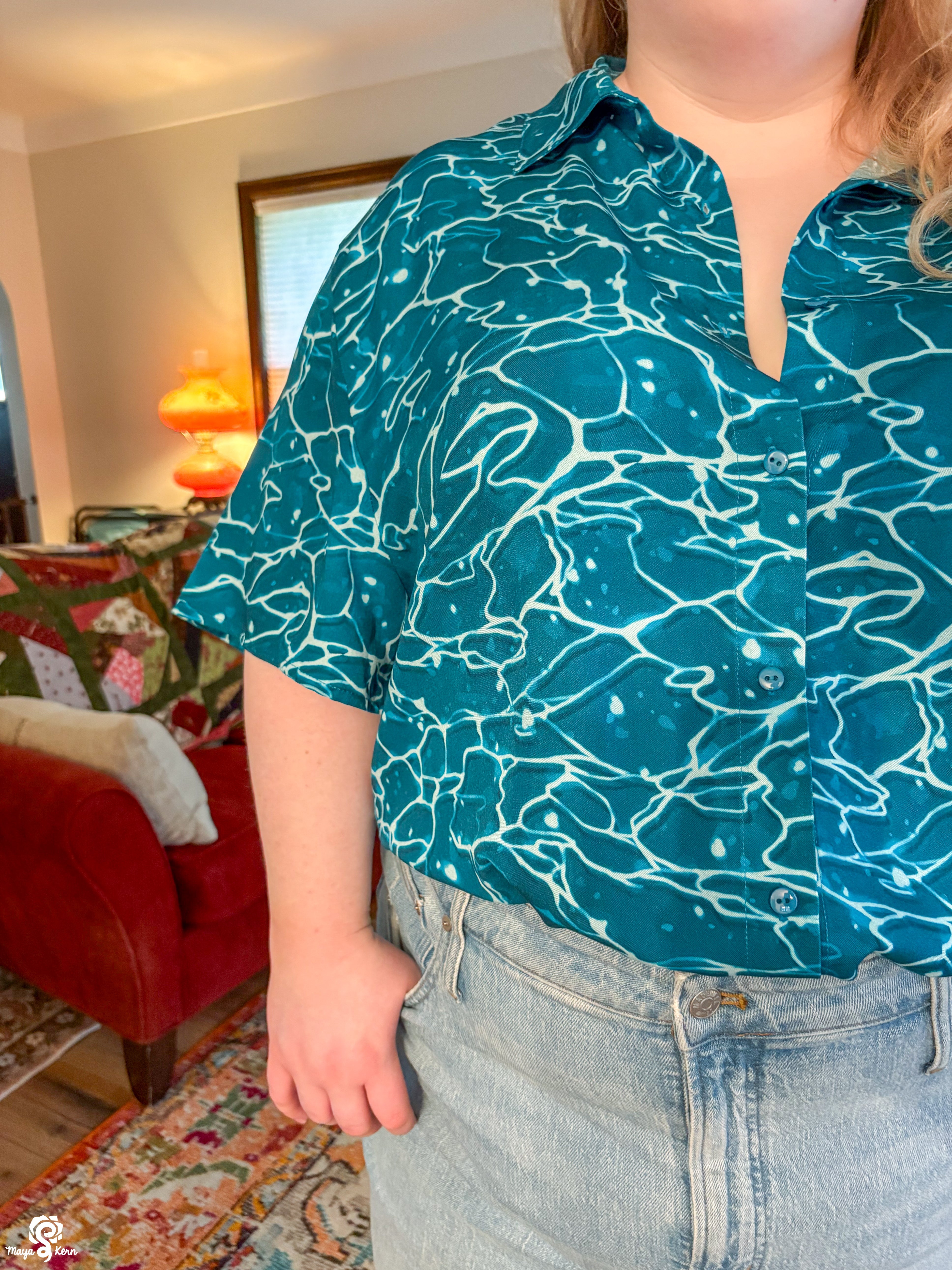 [PREORDER] Ocean Cotton Button-Up Shirt