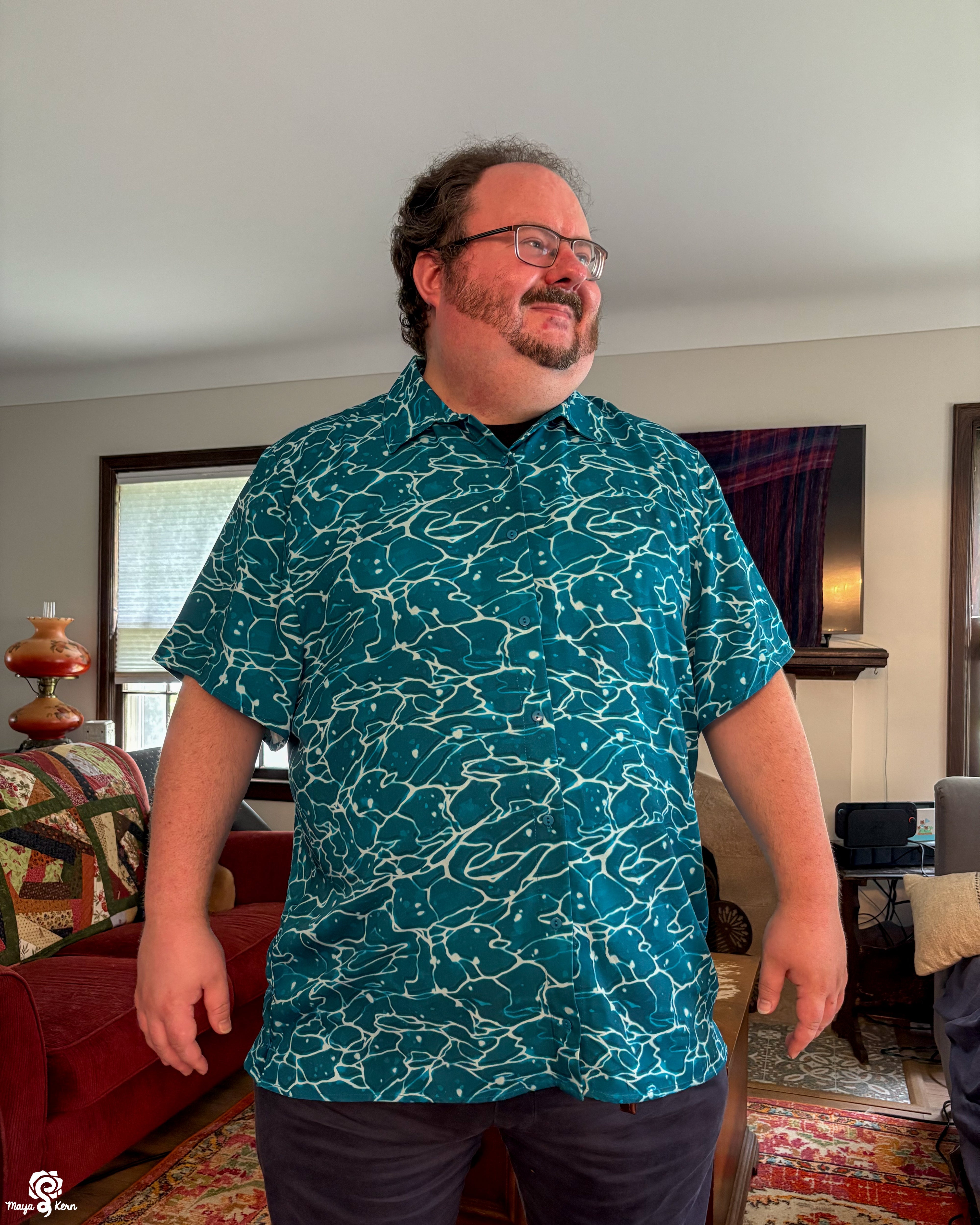 [PREORDER] Ocean Cotton Button-Up Shirt