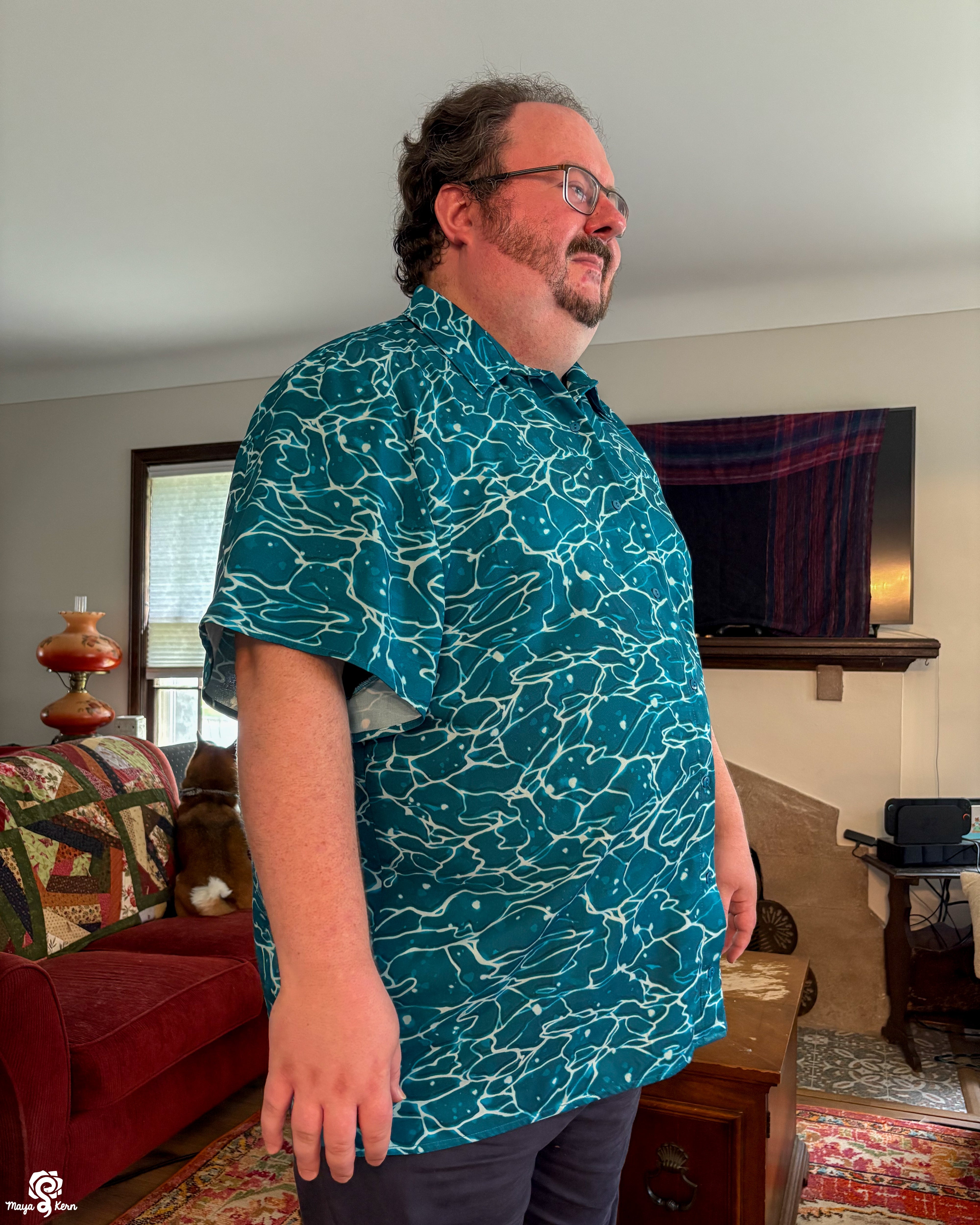 [PREORDER] Ocean Cotton Button-Up Shirt