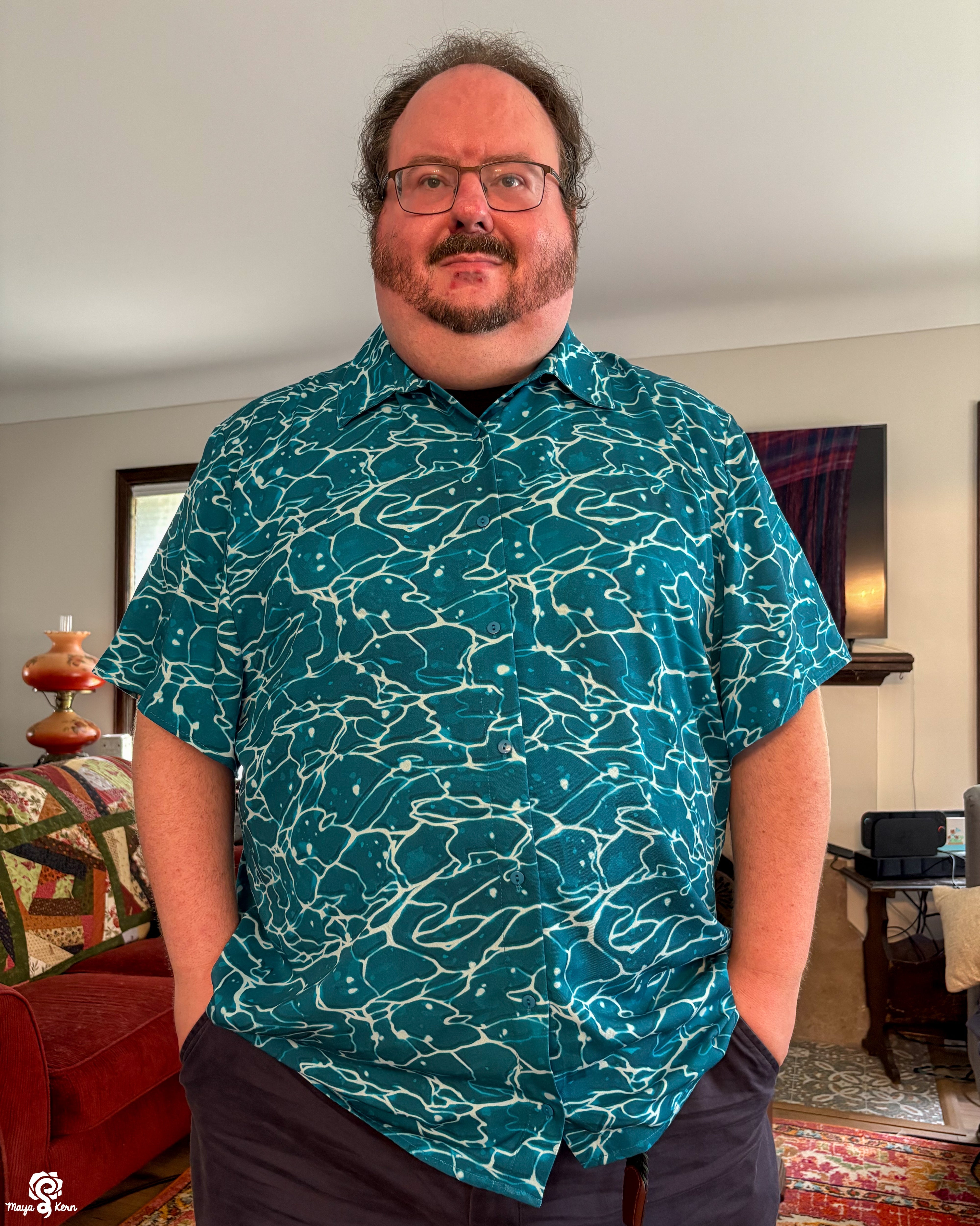 [PREORDER] Ocean Cotton Button-Up Shirt