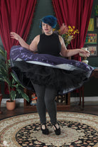 Black Petticoat Midi Skirt