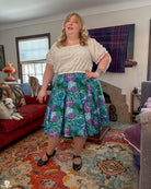 Succulents Midi Skirt