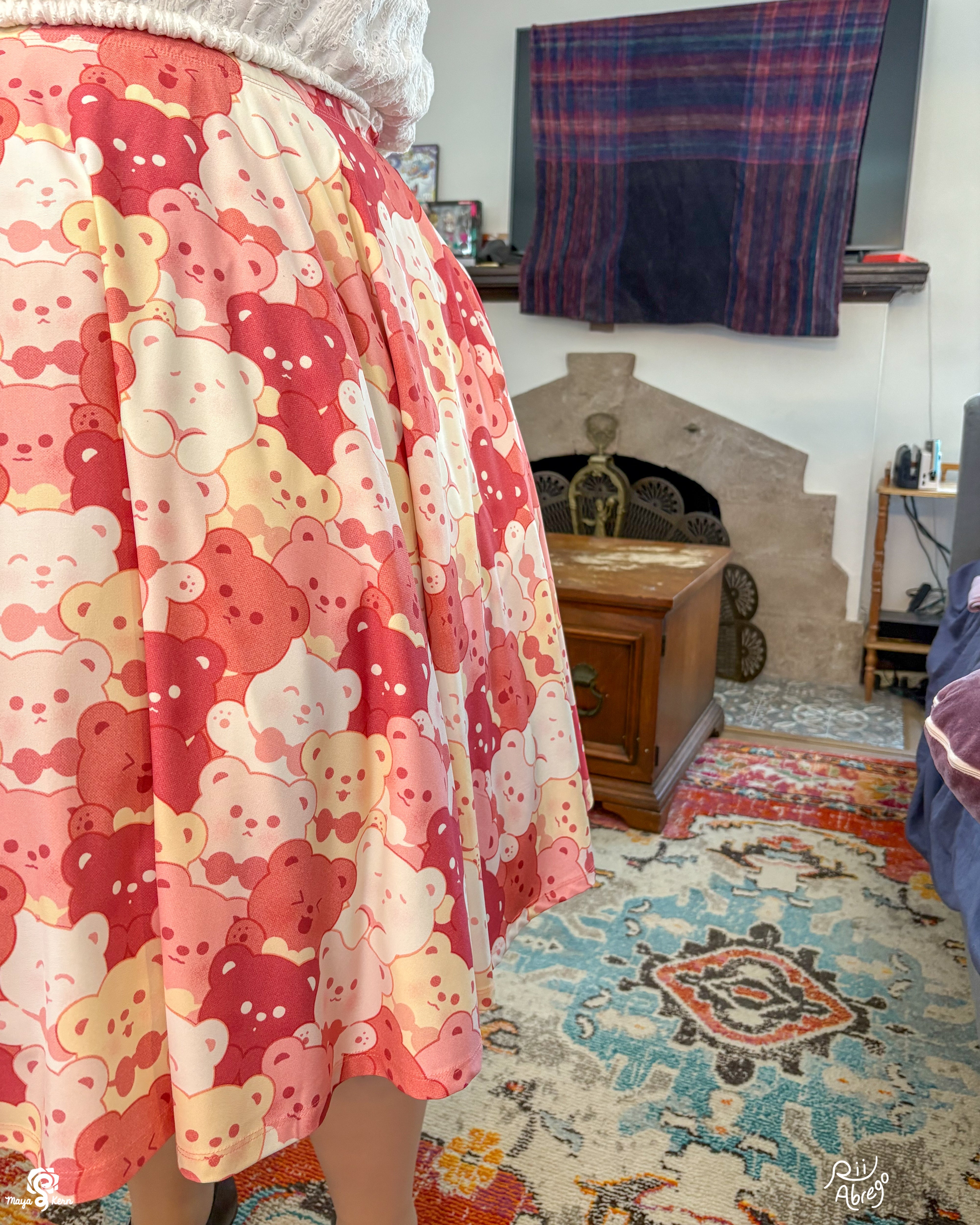 COLLAB: Rii Abrego Teddies Midi Skirt