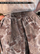 [PREORDER] Hiss Latte Cotton Pleated Midi Skirt