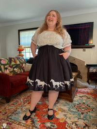 Horses Midi Skirt