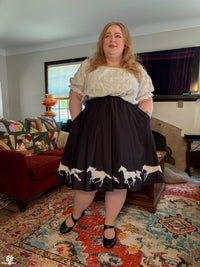 Horses Midi Skirt
