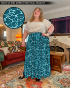 [PREORDER]Ocean Cotton Pleated Maxi Skirt